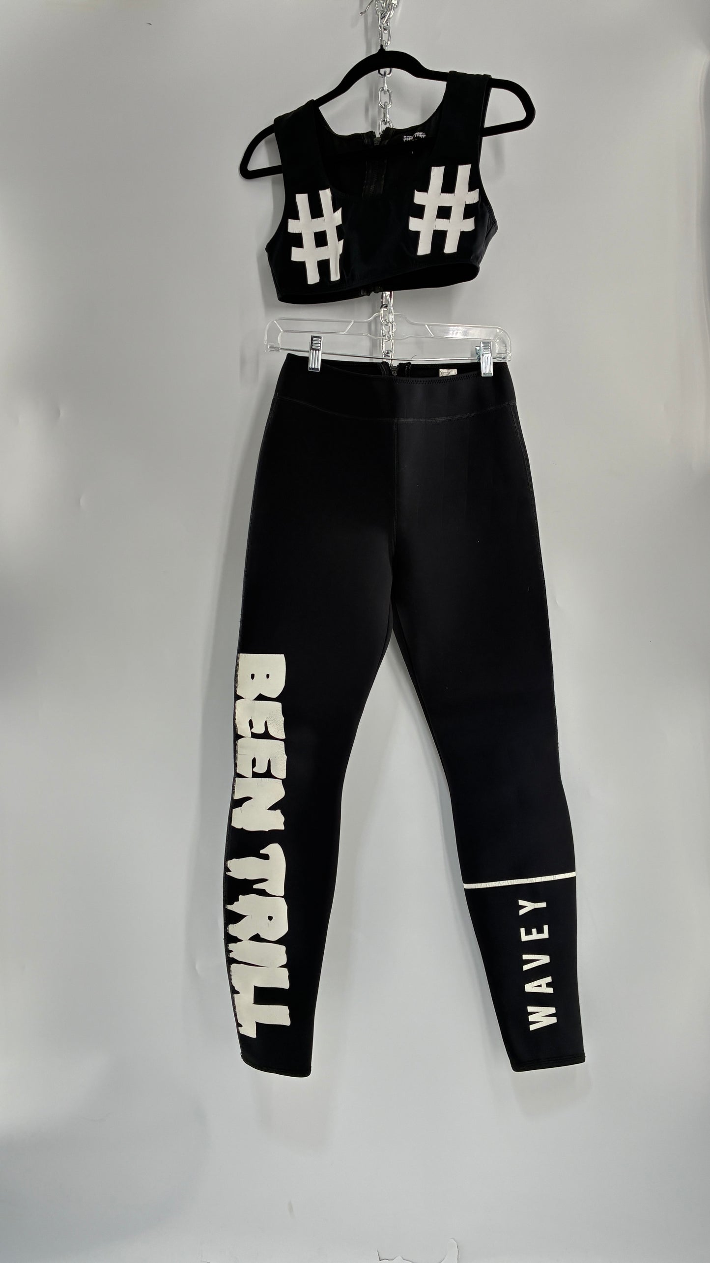 Vintage BEEN TRILL Wet Suit Set, Sports Bra and Neoprene Pants (S Top, M Bottoms)