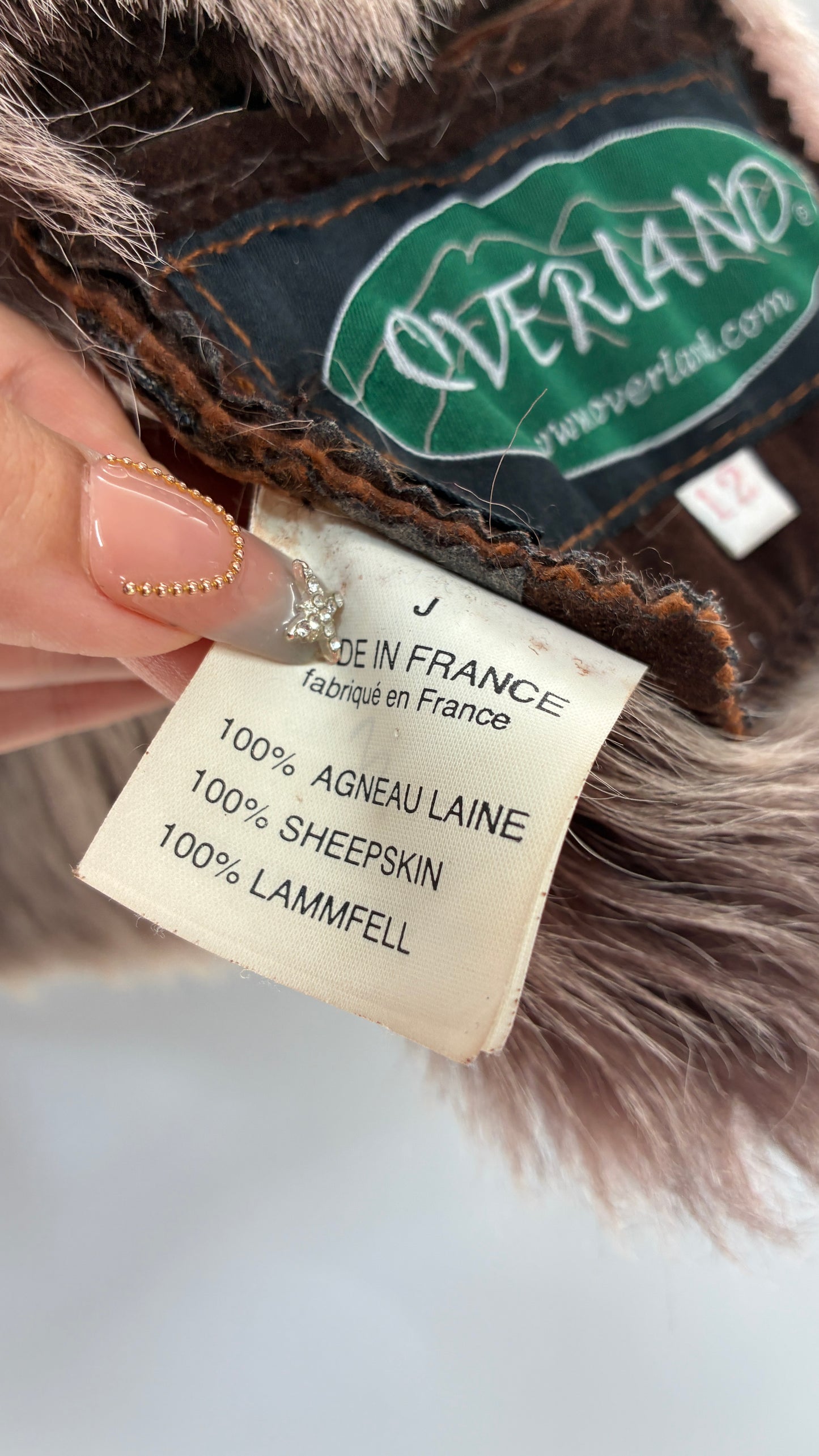 OVERLAND Genuine Fur and Sheepskin Suede Leather Vest Made in France (12)