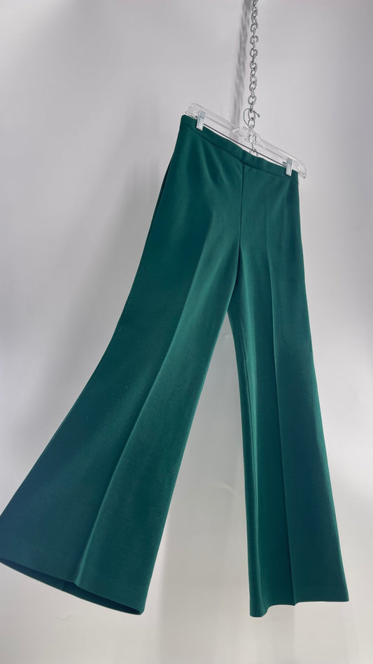 Vintage 1970s Cedar Hill High Waisted Hunter Green Straight Legs (8)