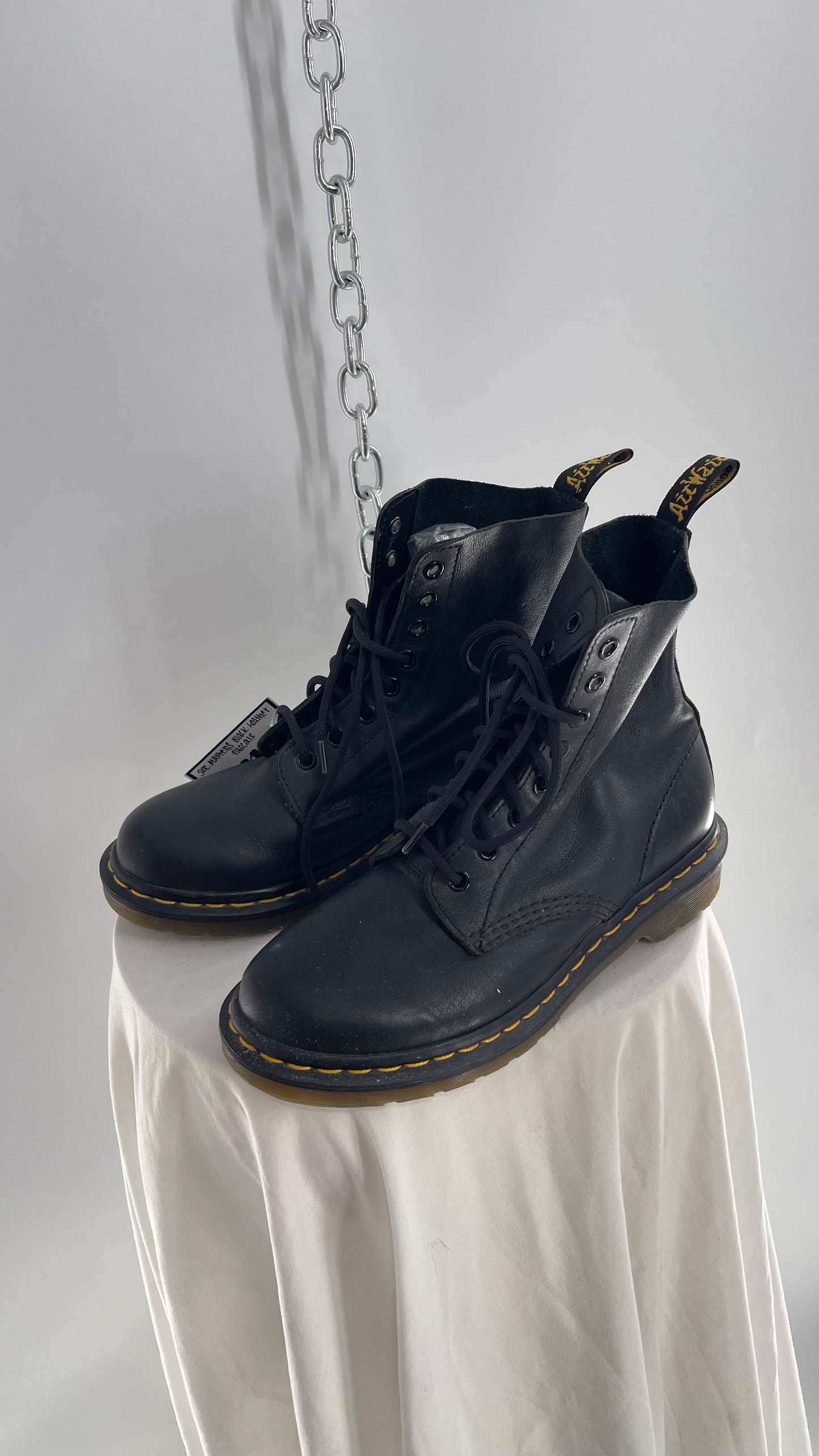 Doctor Martens Black Leather Virginia Pascal Boots (6)