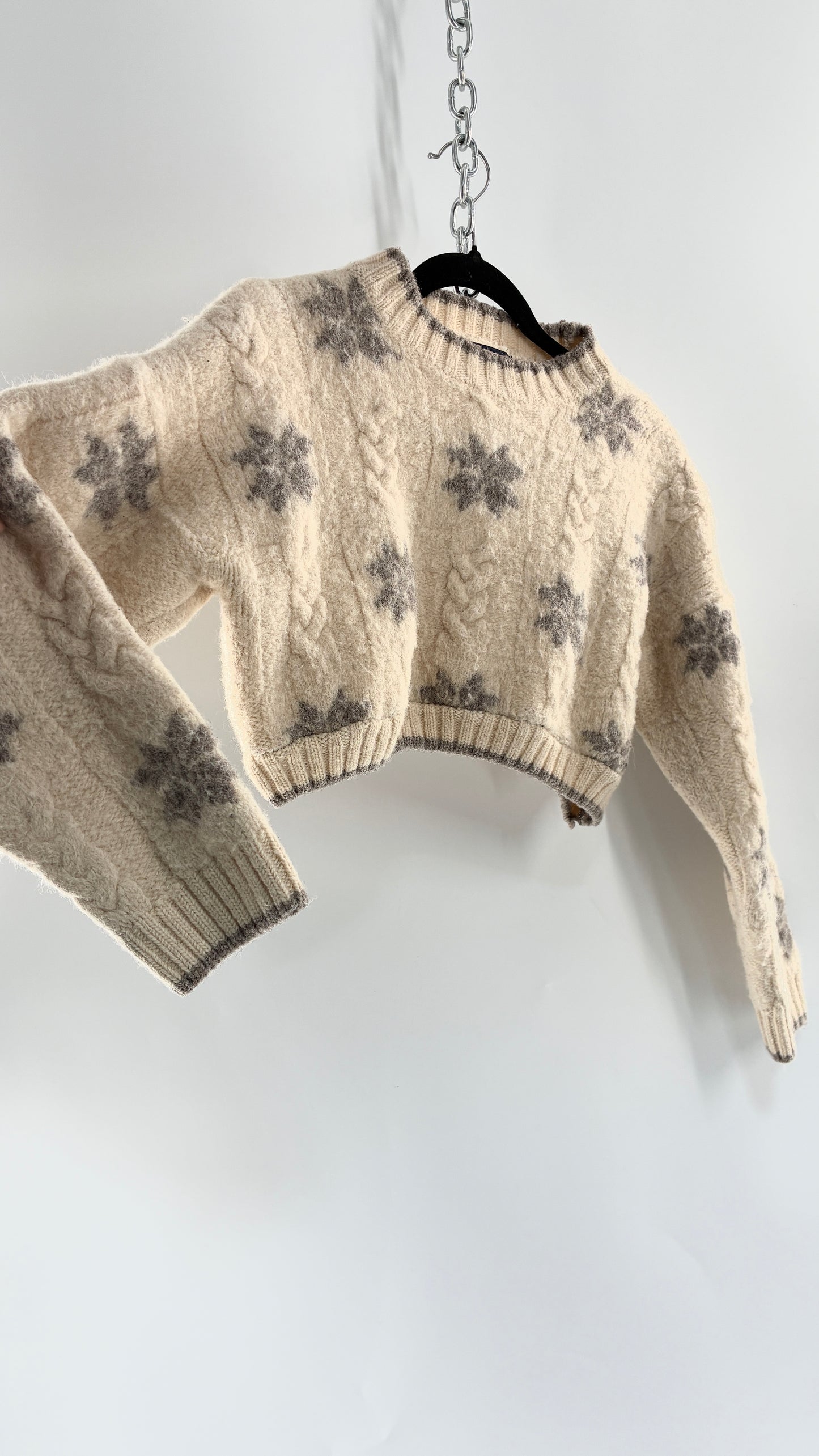 Urban Renewal by Urban Outfitters LAND’S END Thick Wool Land’s End Cropped Sweater (Small)