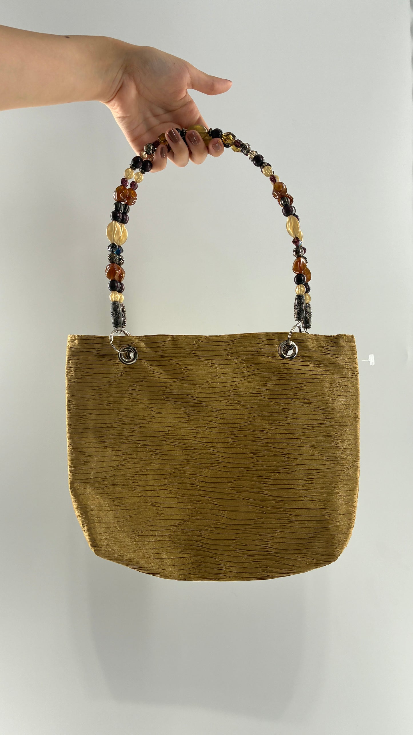 Vintage Purse with Iridescent Beaded Handle