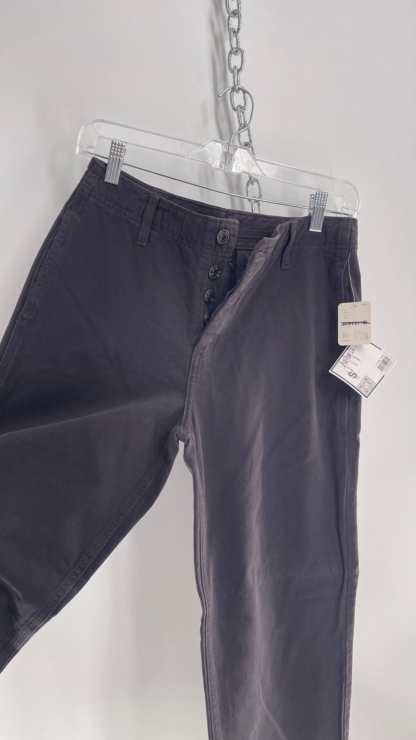 Free People Black Chinos/Skater/Carpenter Pant with Tags Attached (26)