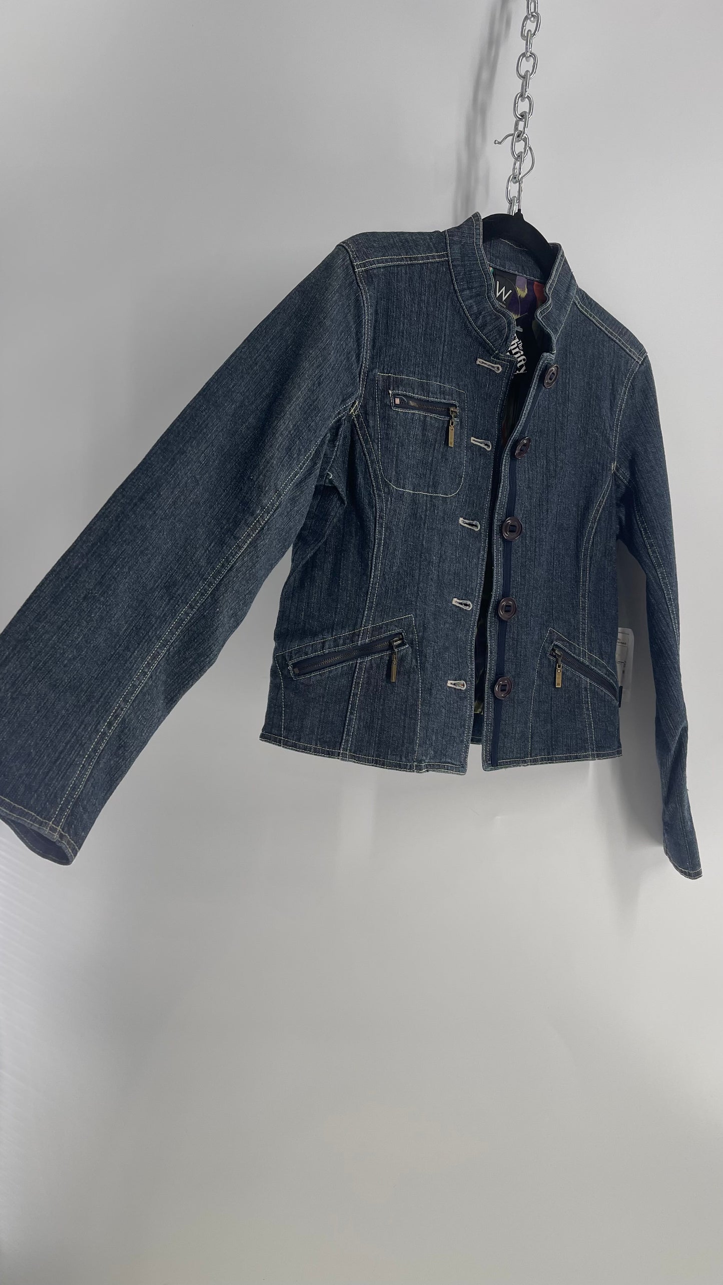 Deadstock Vintage 1990s Dark Wash Denim Jacket (6)