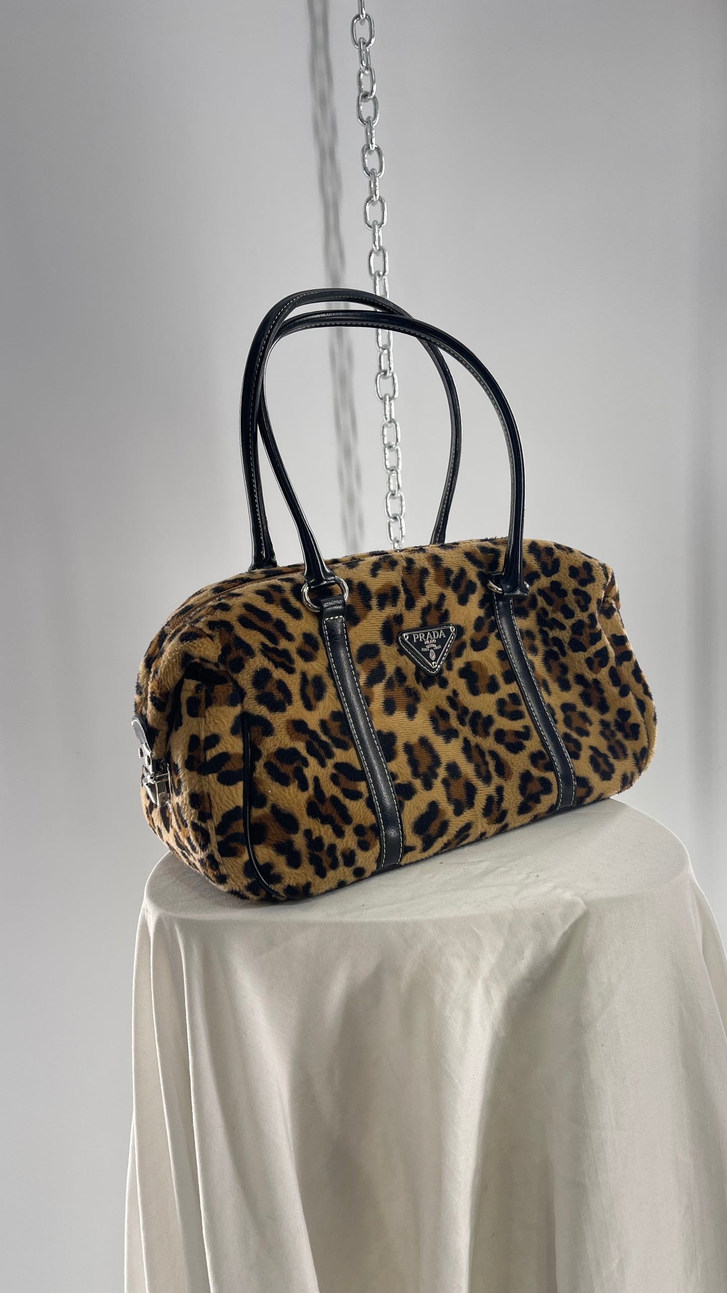 Inauthentic PRADA Vintage Cheetah Printed Fur Bag