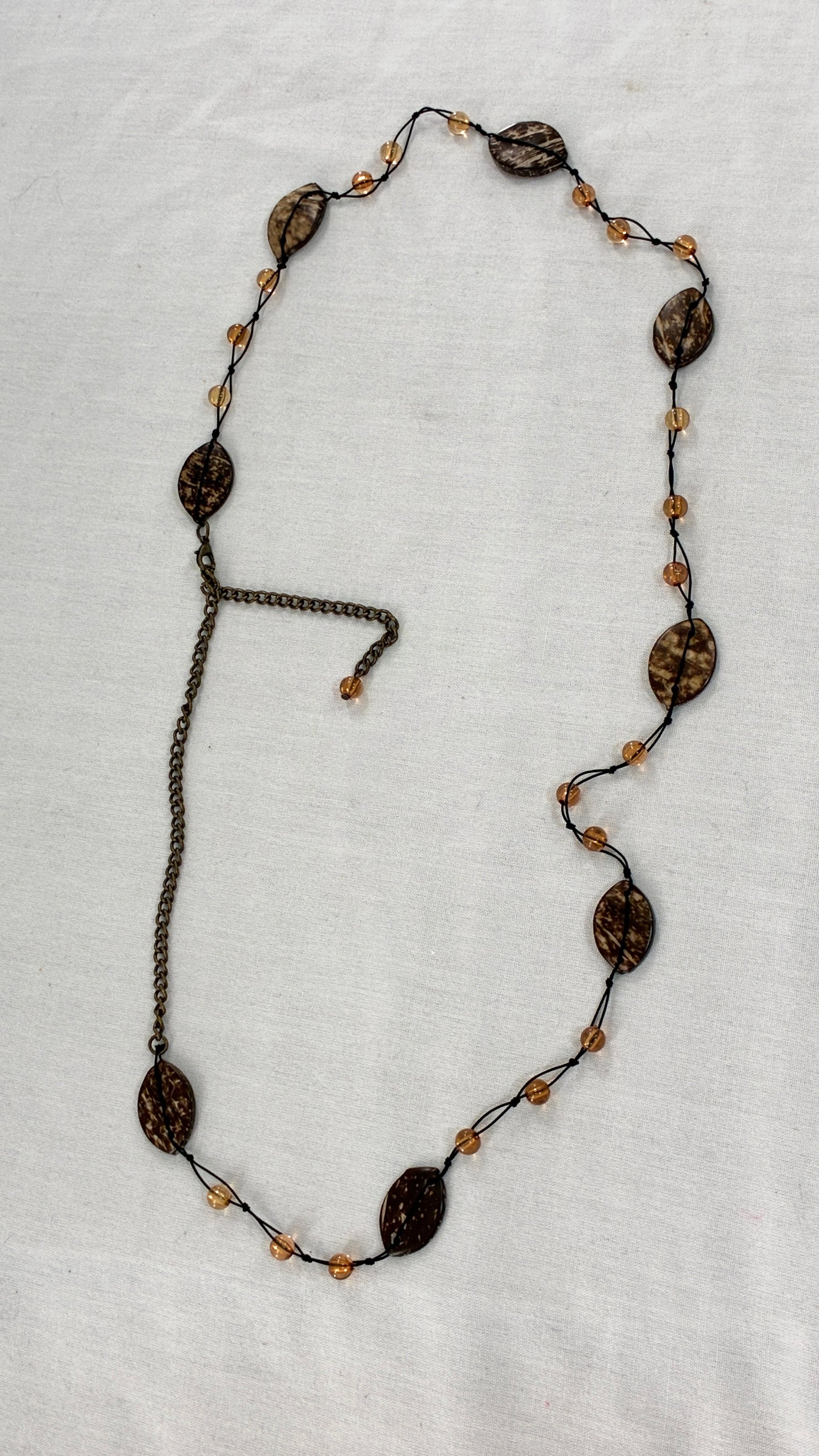 Vintage Beaded Coconut Belt