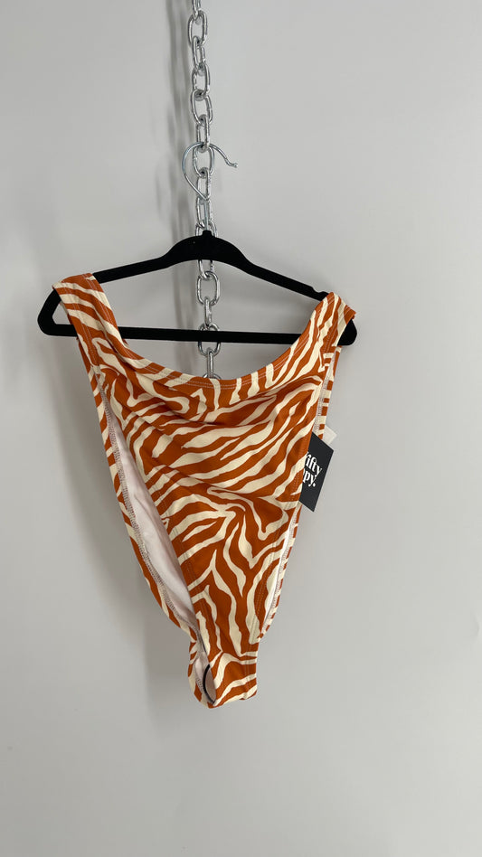 Urban Outfitters Out from Under Zebra Patterned Swim Bottoms (Large)