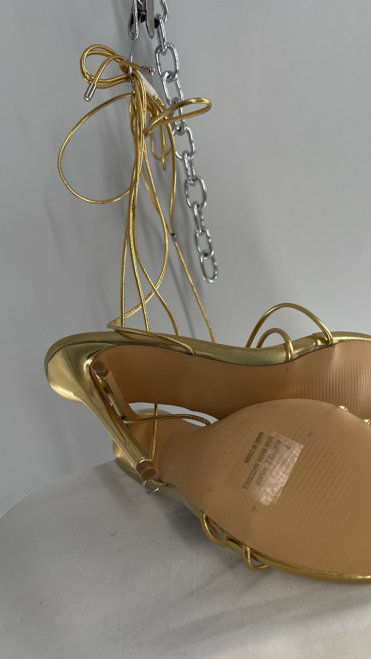 EGO Gelato Gold Strappy Heels (7)