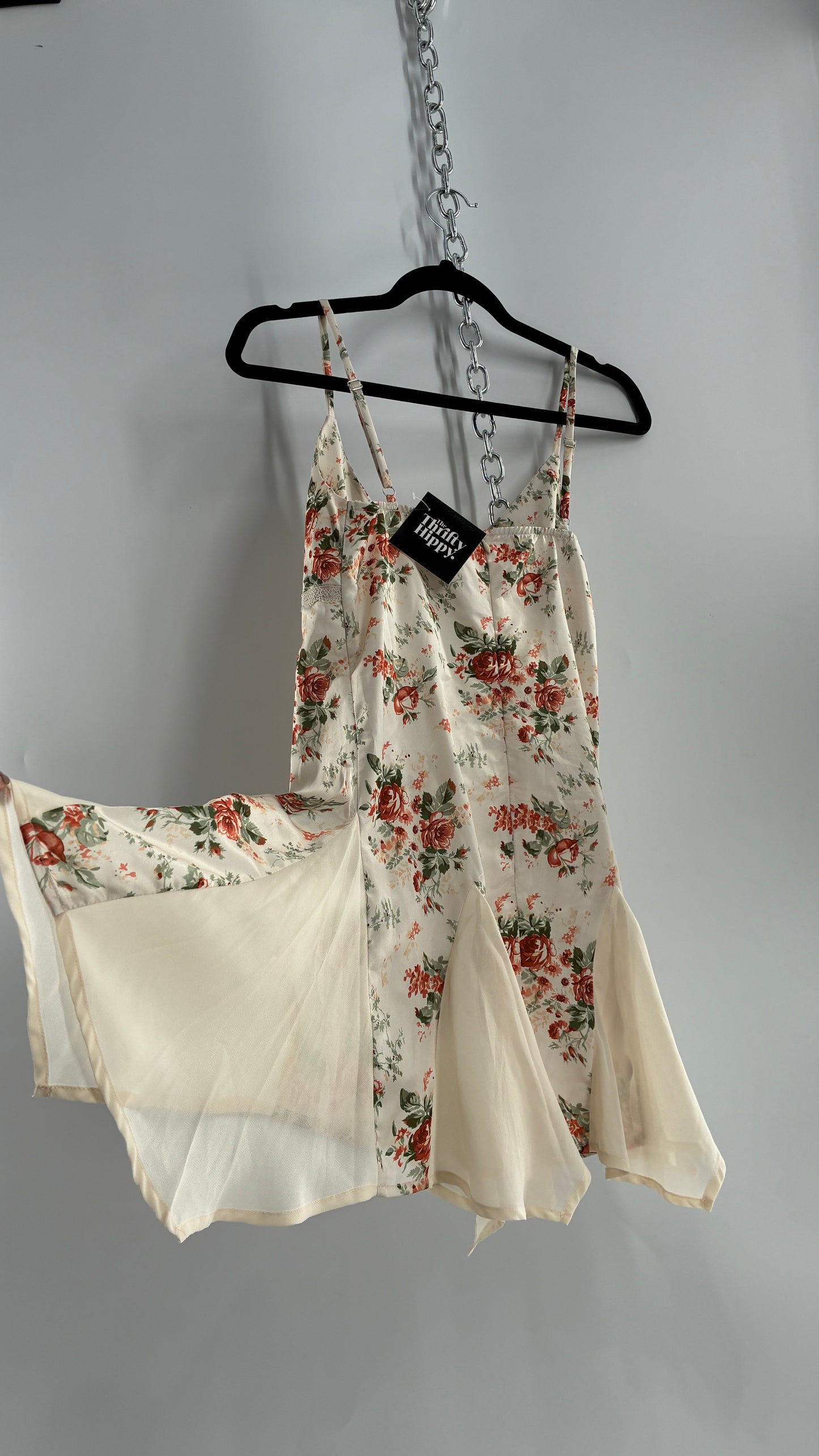Princess Polly Floral Handkerchief Hem Slip Dress (4)