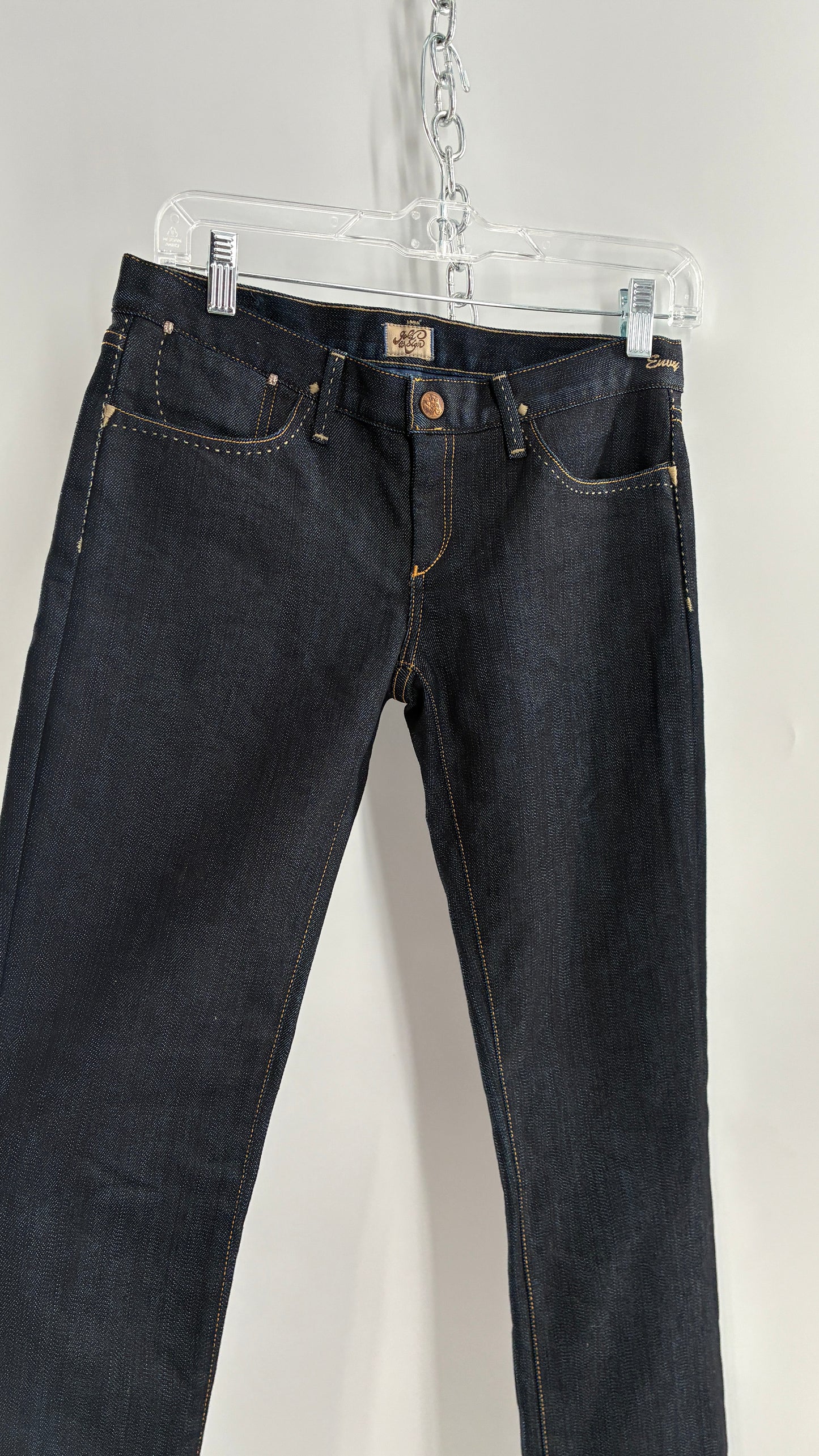 Vintage GOLD SIGN Dark Wash Low Rise Jeans (26)
