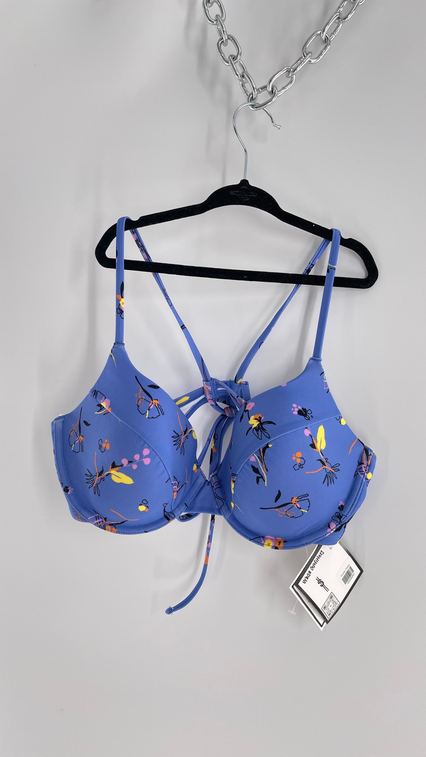 Urban Outfitters Out From Under Blue Periwinkle Underwire Swim Top (XL)