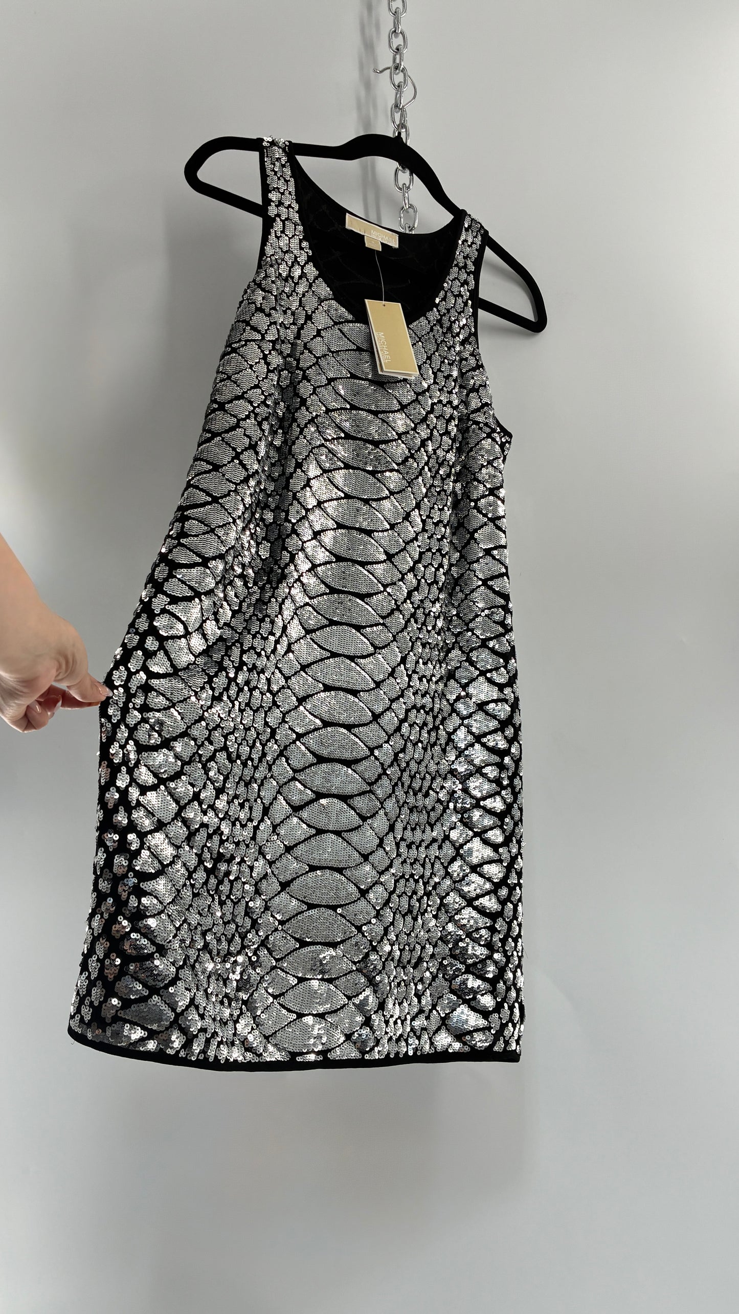 Deadstock Vintage MICHAEL KORS Sequin Mini Dress (Small)