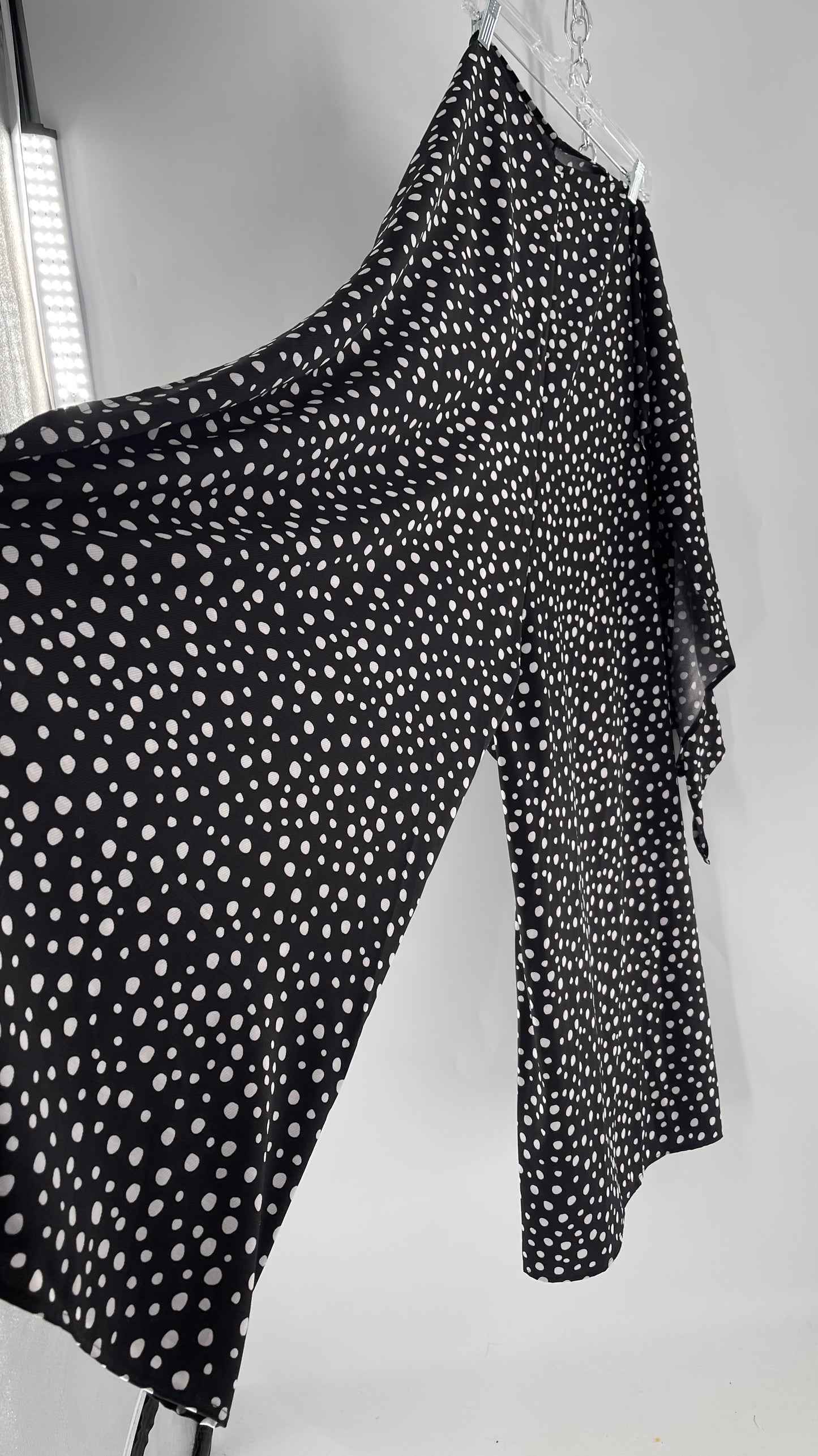 Handmade 9 in 1 Jumpsuit Covered in Black/White Dalmatian Polka Dot Pattern (One Size) •AS SEEN ON TIKTOK•