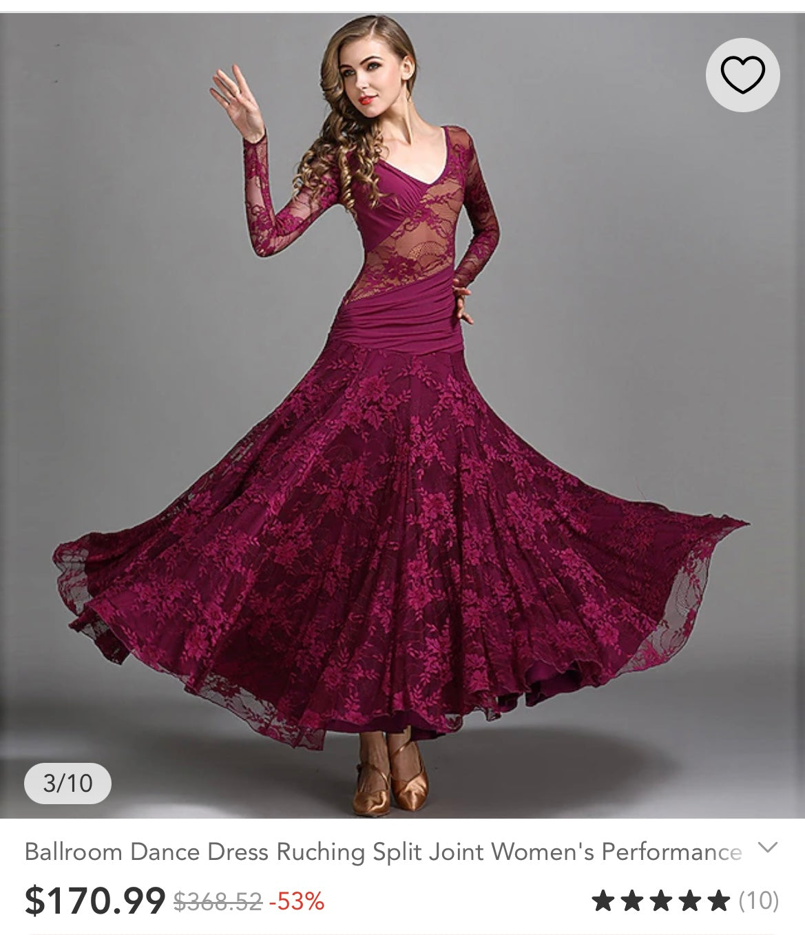 Vintage Fuchsia Flamenco, Lace and Mesh Paneled Gown with Gloved Hand Detail (Small)
