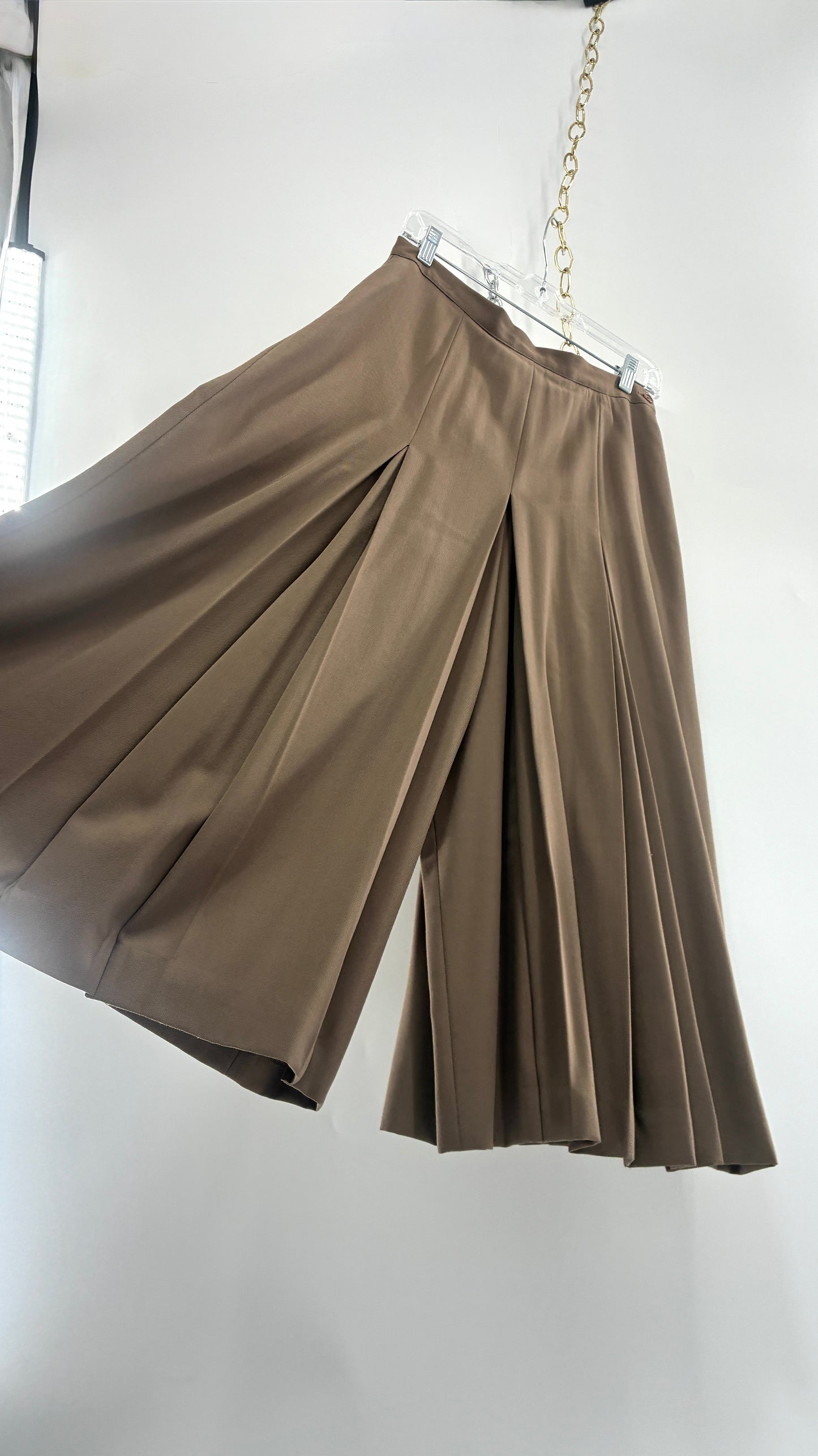 Vintage J’ENVIE SPORT NEW YORK 100% Pure Wool Pleated Wide Leg Culottes (10)