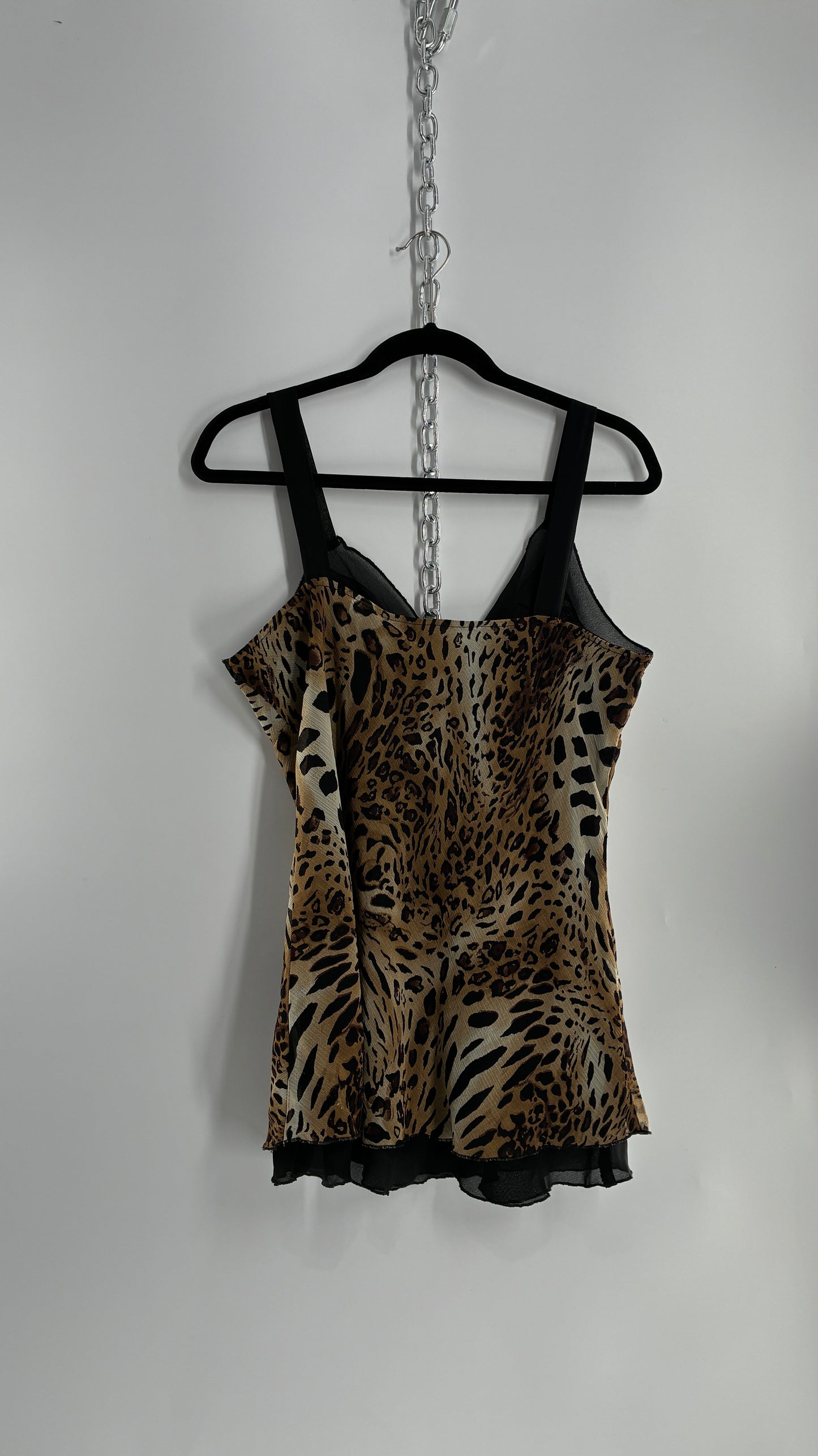 Vintage 1990s Studio 1940 Animal Print Camisole (Large)