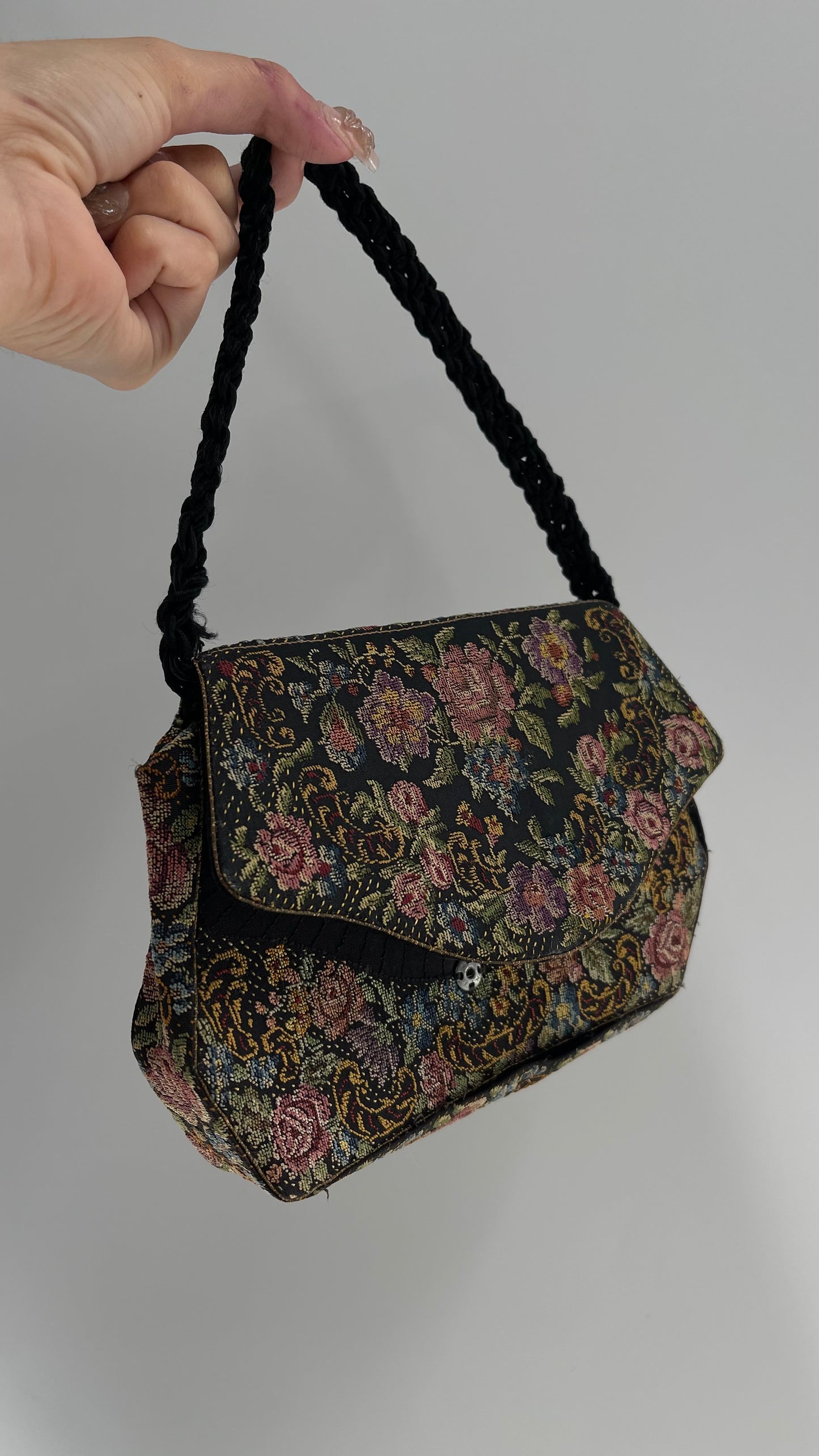 Vintage Mini Tapestry Bag