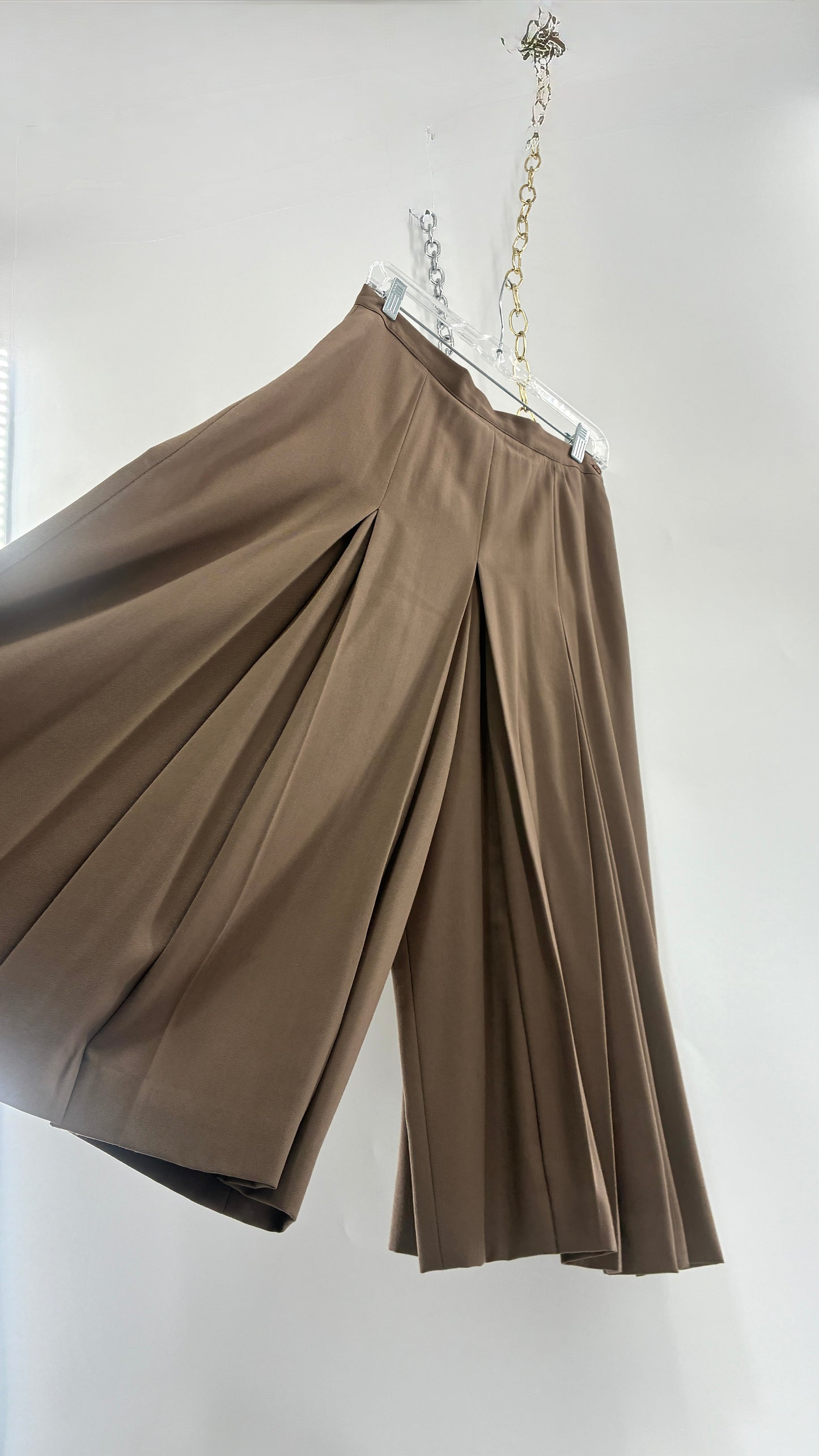 Vintage J’ENVIE SPORT NEW YORK 100% Pure Wool Pleated Wide Leg Culottes (10)
