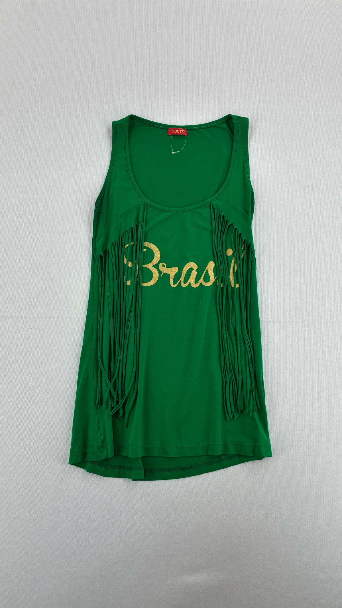Vintage BRASIL Tank with Tassels (Small)