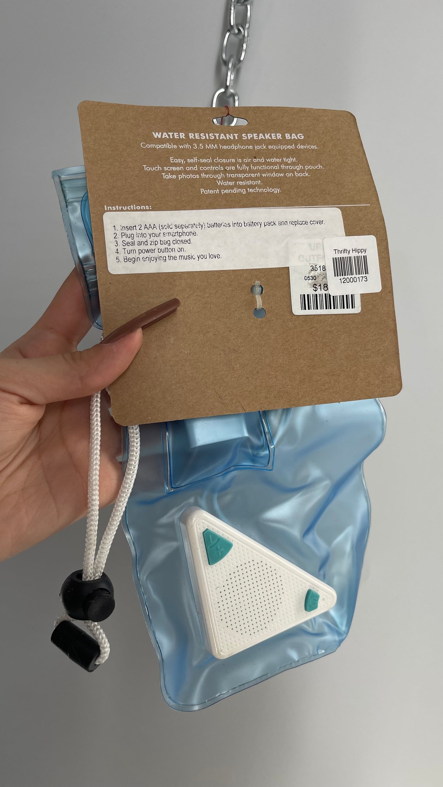 Urban Outfitters Water Resistant Speaker Bag for Pool, Ocean, Vacation