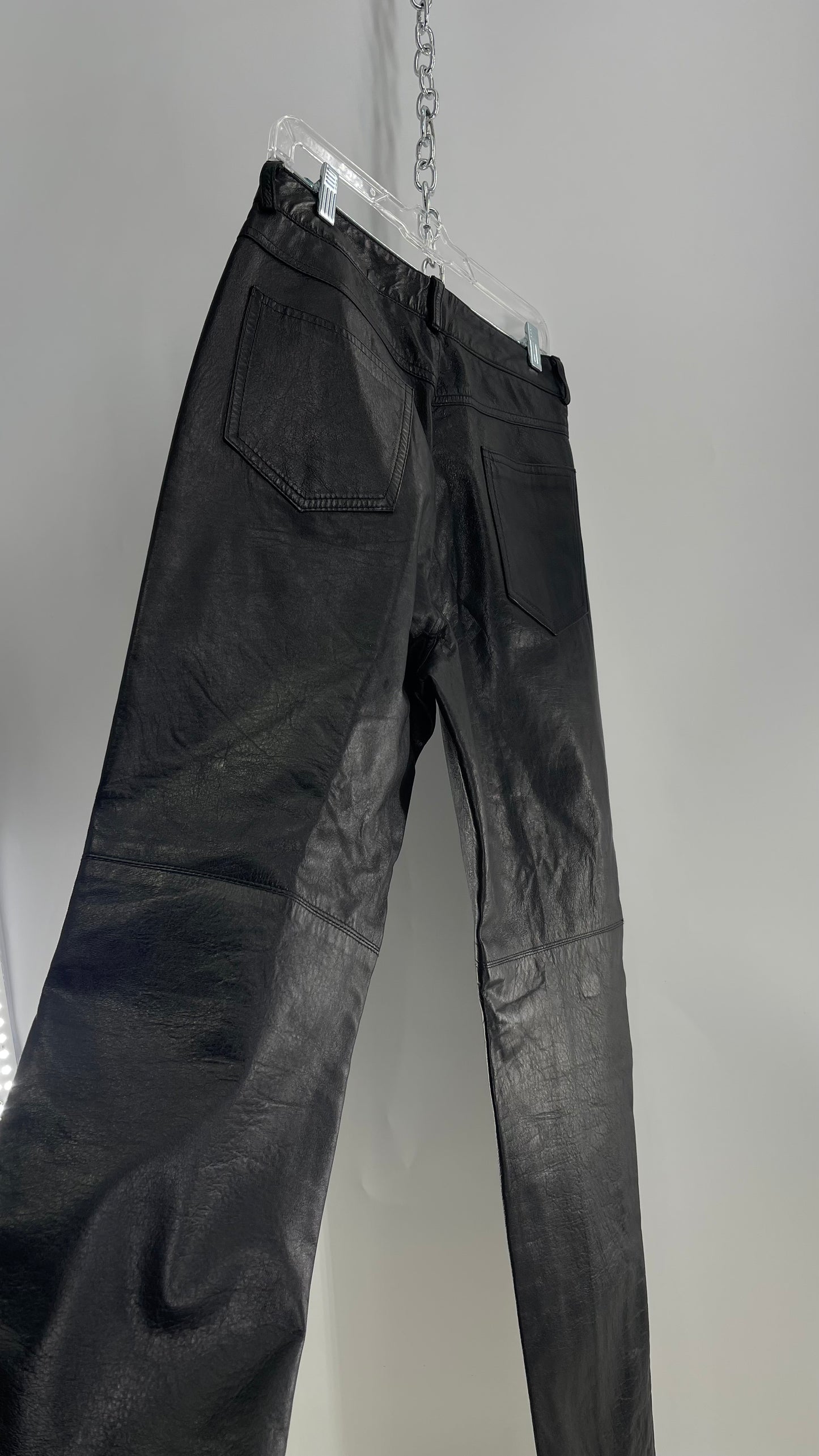 Vintage J. Percy for Marvin Richards Black Leather Pants (12)