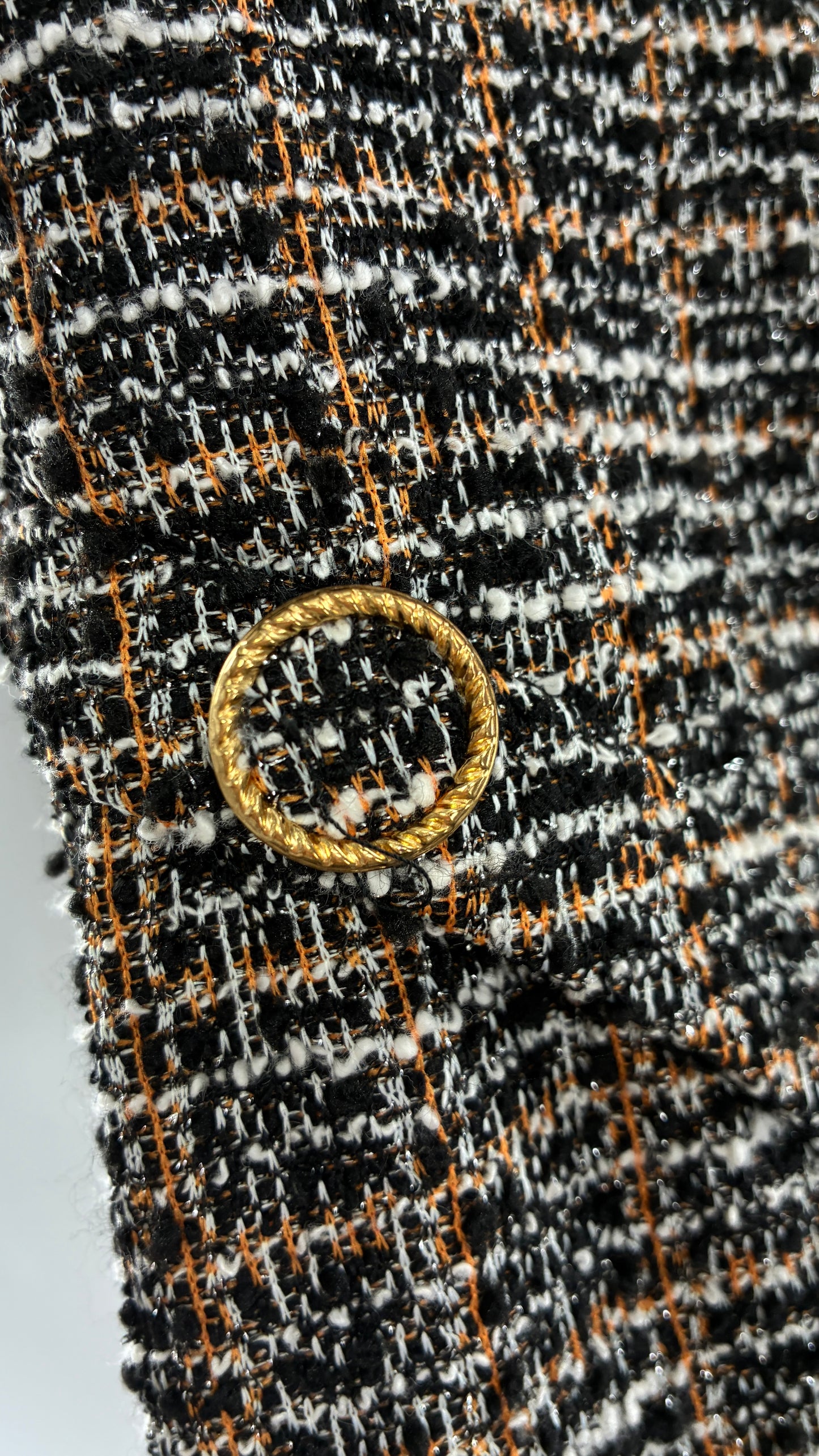BLACK HALO Tweed Midi Dress with Tags Attached (8)