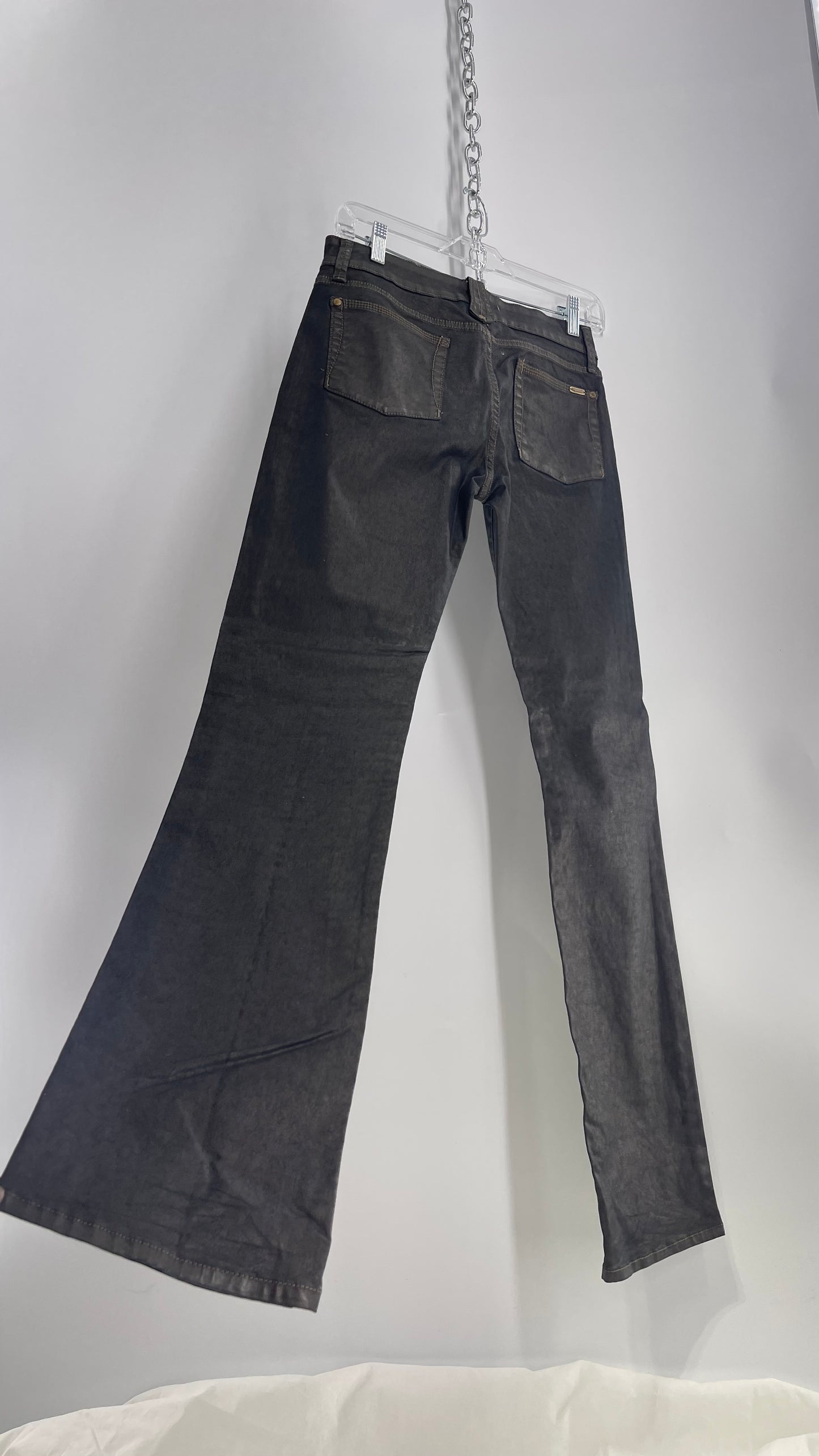 ACQUAVERDE Paris Metallic Mud Tone Jeans (28)