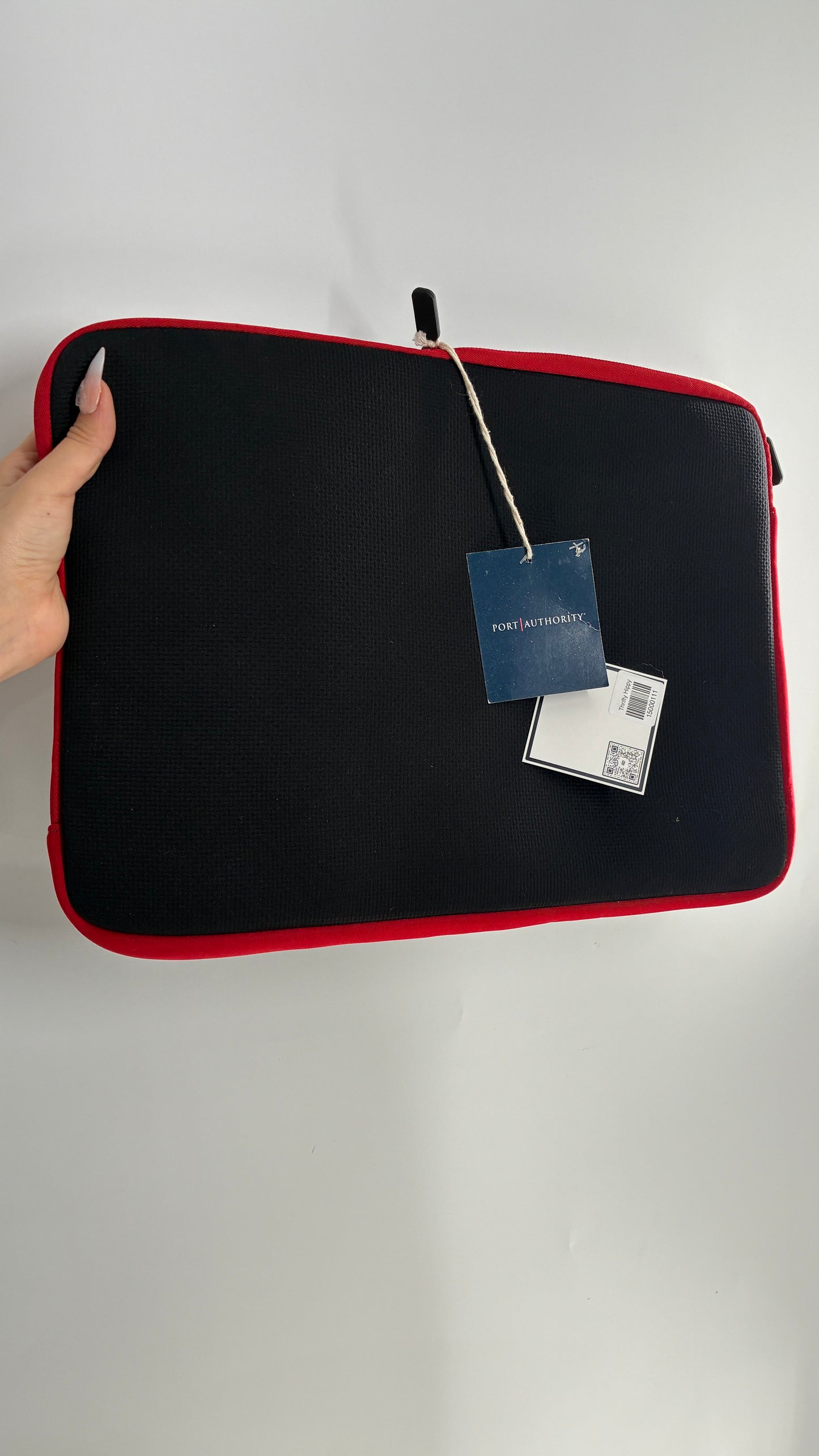 Vintage Port Authority Black and Red Laptop Case with Tags Attached Imported