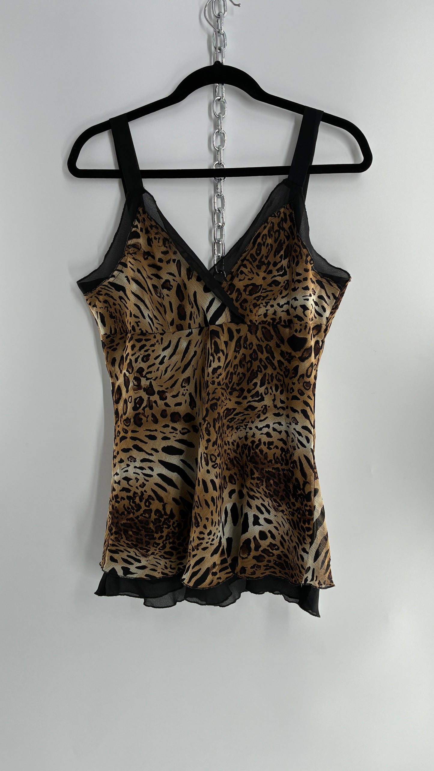 Vintage 1990s Studio 1940 Animal Print Camisole (Large)