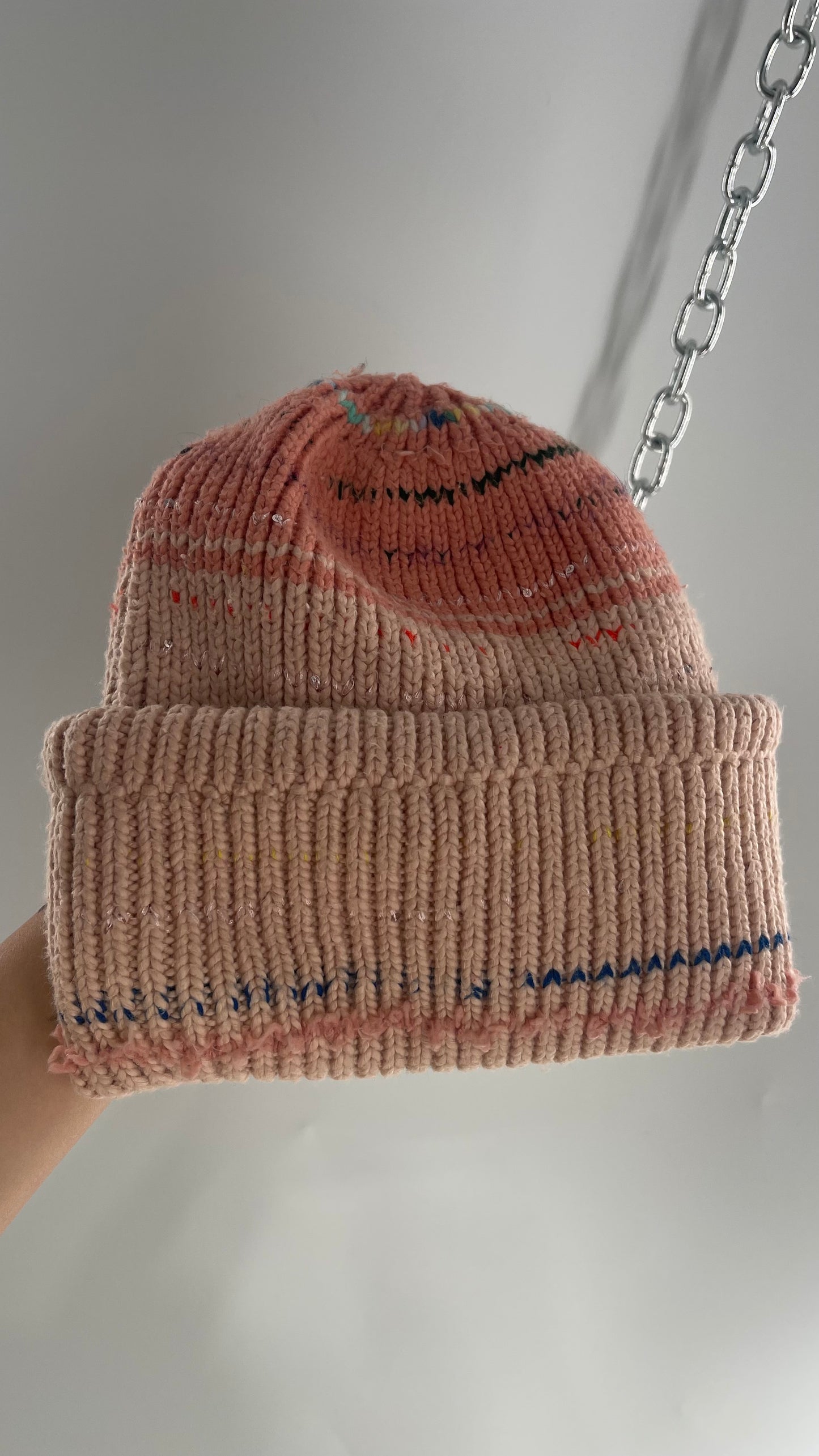 Free People Super Thick Knit Pastel Confetti Beanie
