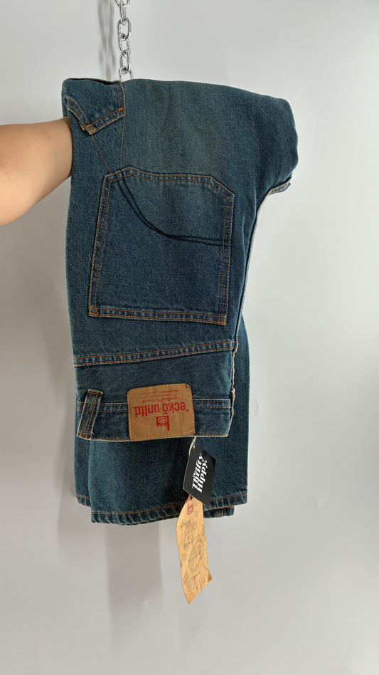 Deadstock Vintage Ecko Unlimited Baggy Fit Cargo Jeans (16Y)