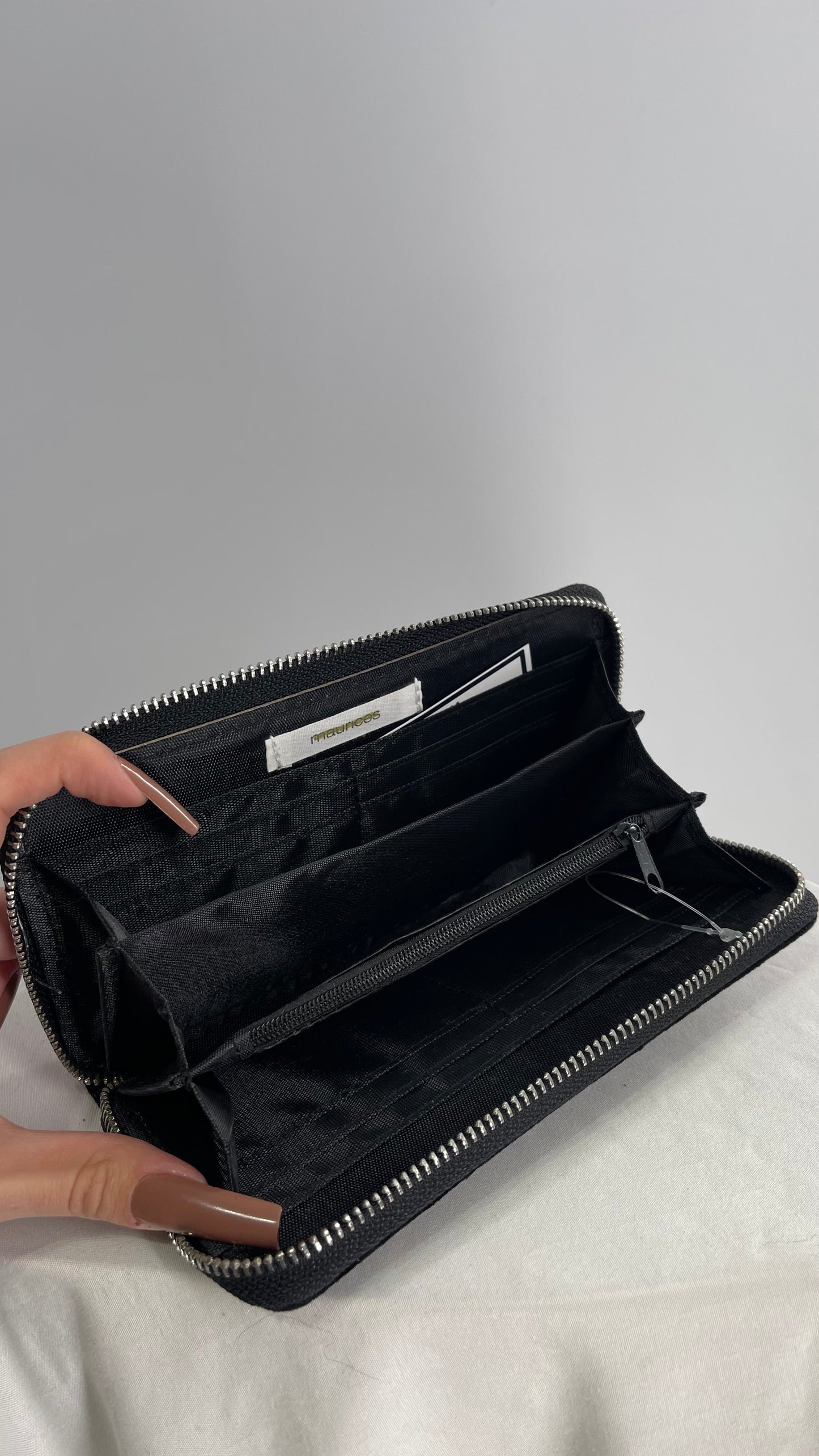 Black Velvet Clutch Style Wallet