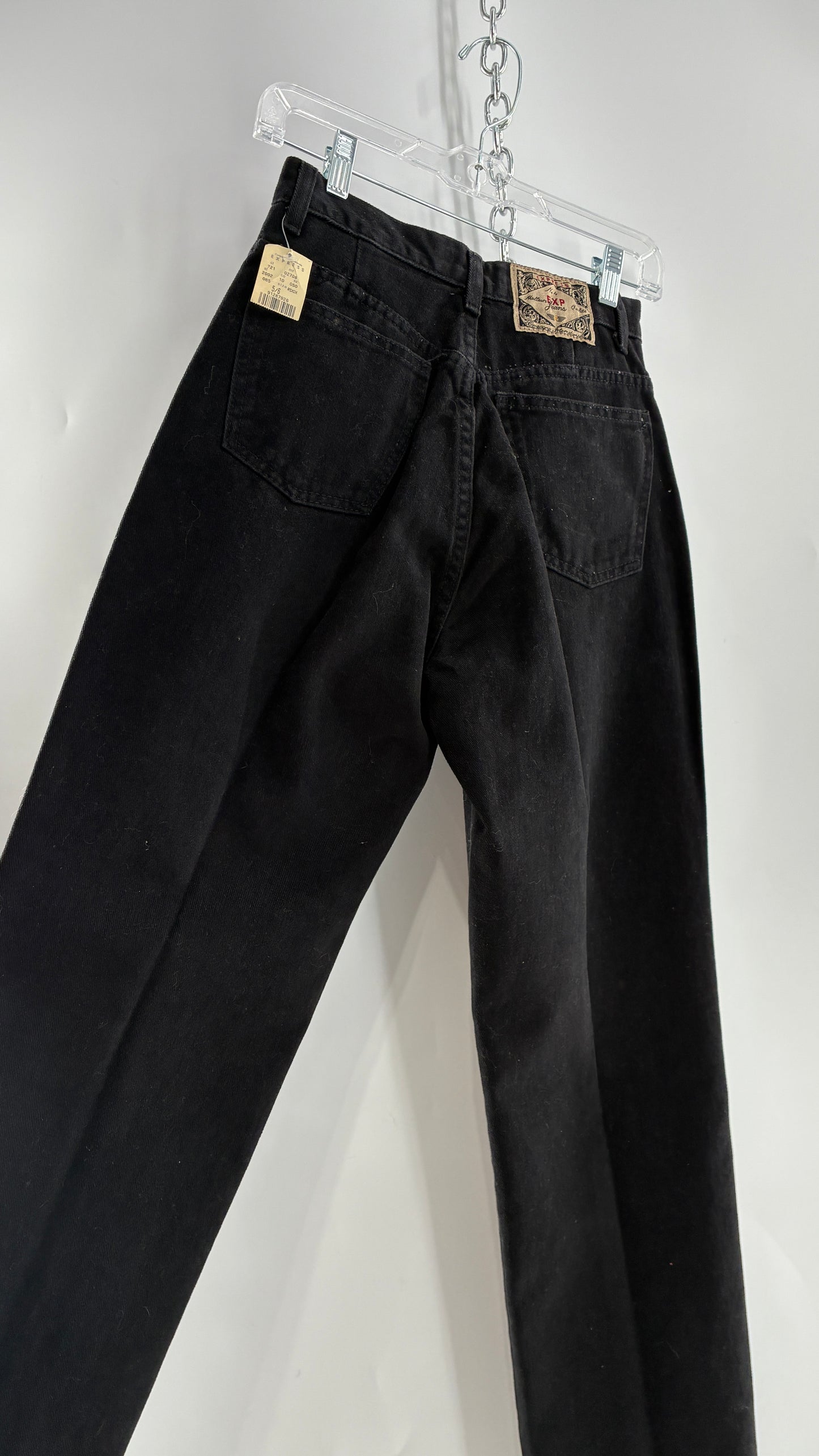 Deadstock Vintage 1980s EXPRESS Black High Waisted Mom Jean (5/6)
