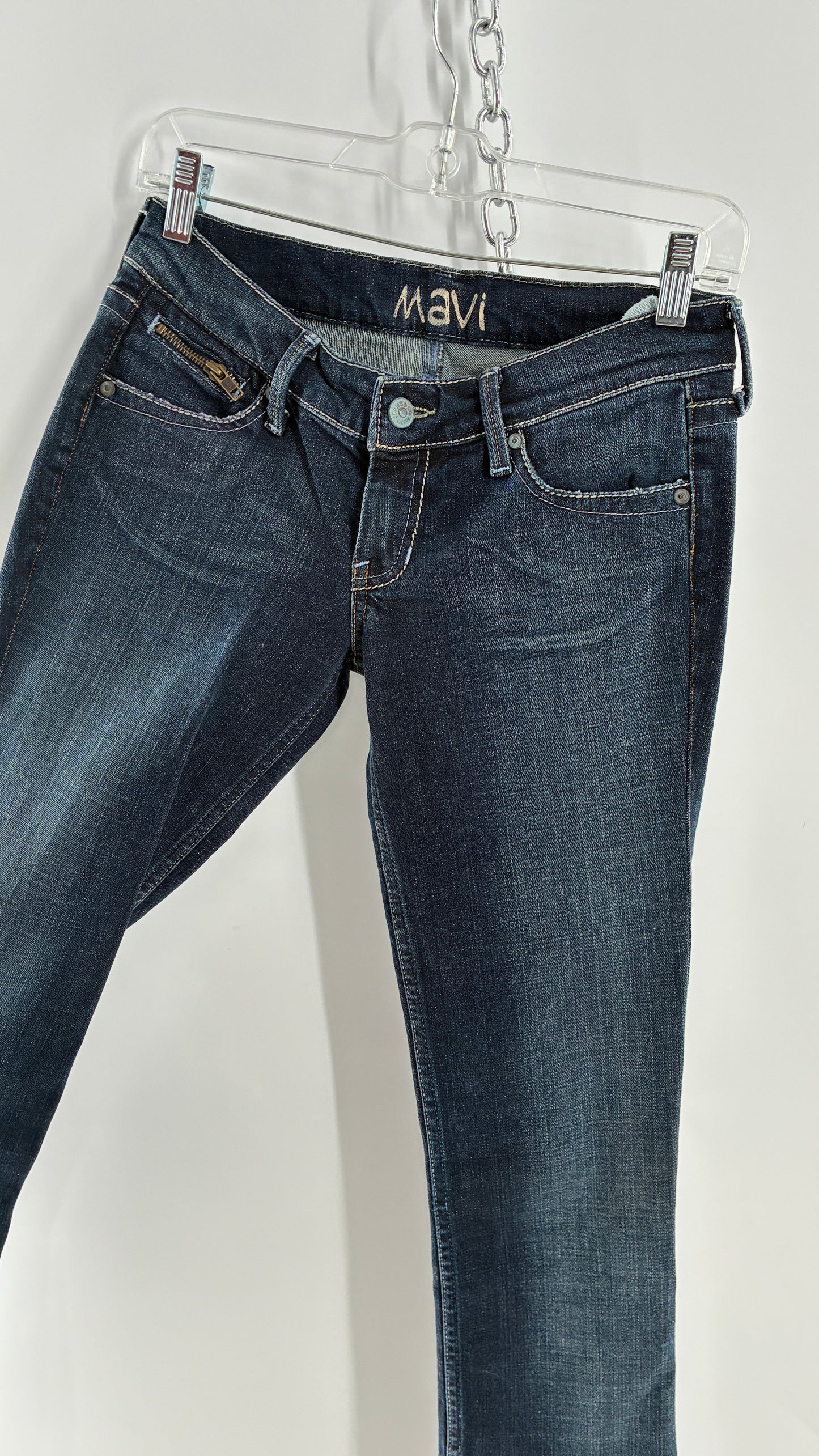 Vintage Mavi Low Rise Jeans with Zippered Bum and Ankle Details (25)