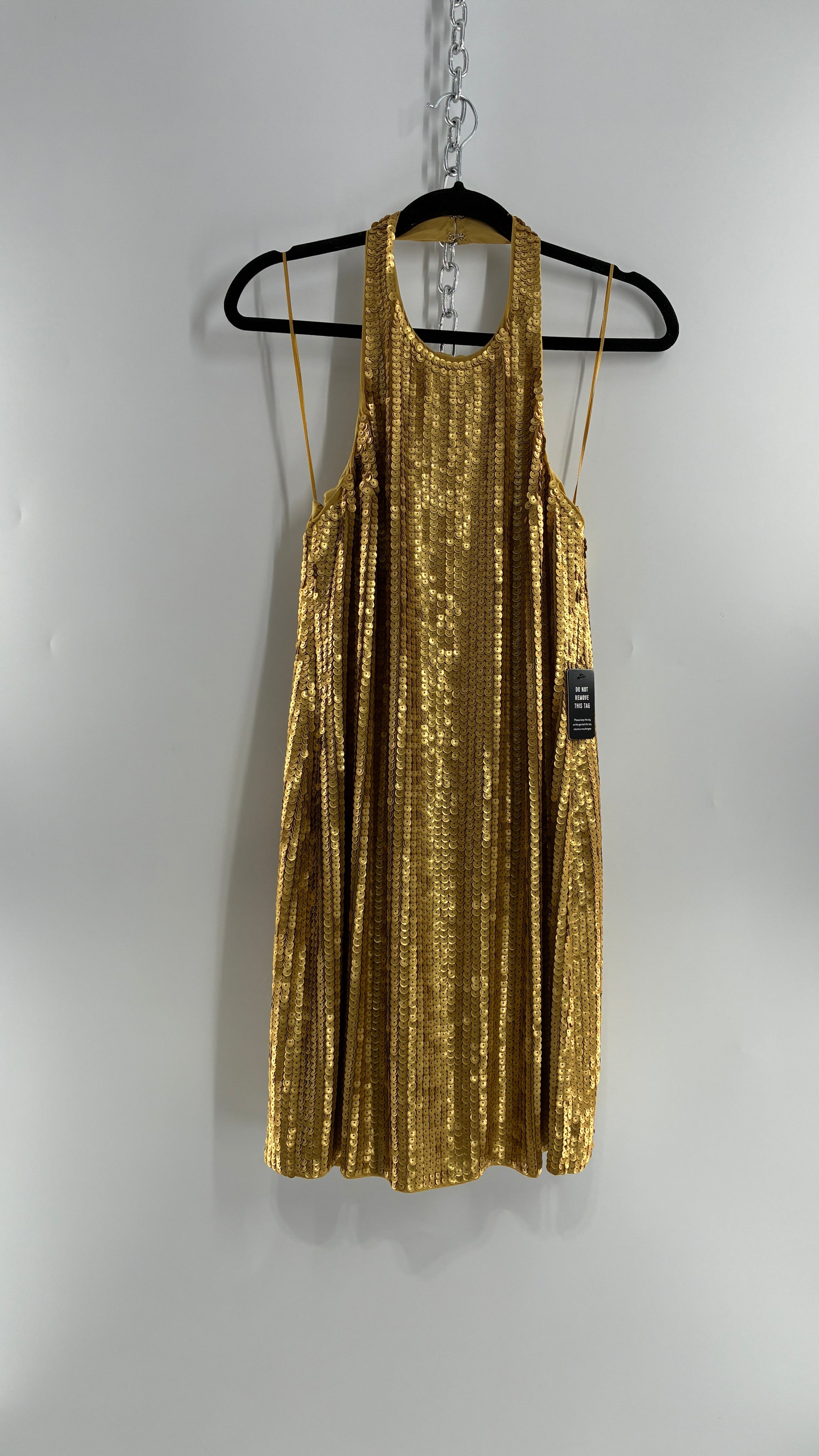 express sequin dress gold Express Gold Sequin Dress Gold Sequin Gown By Alexia Admor Rent The Runway