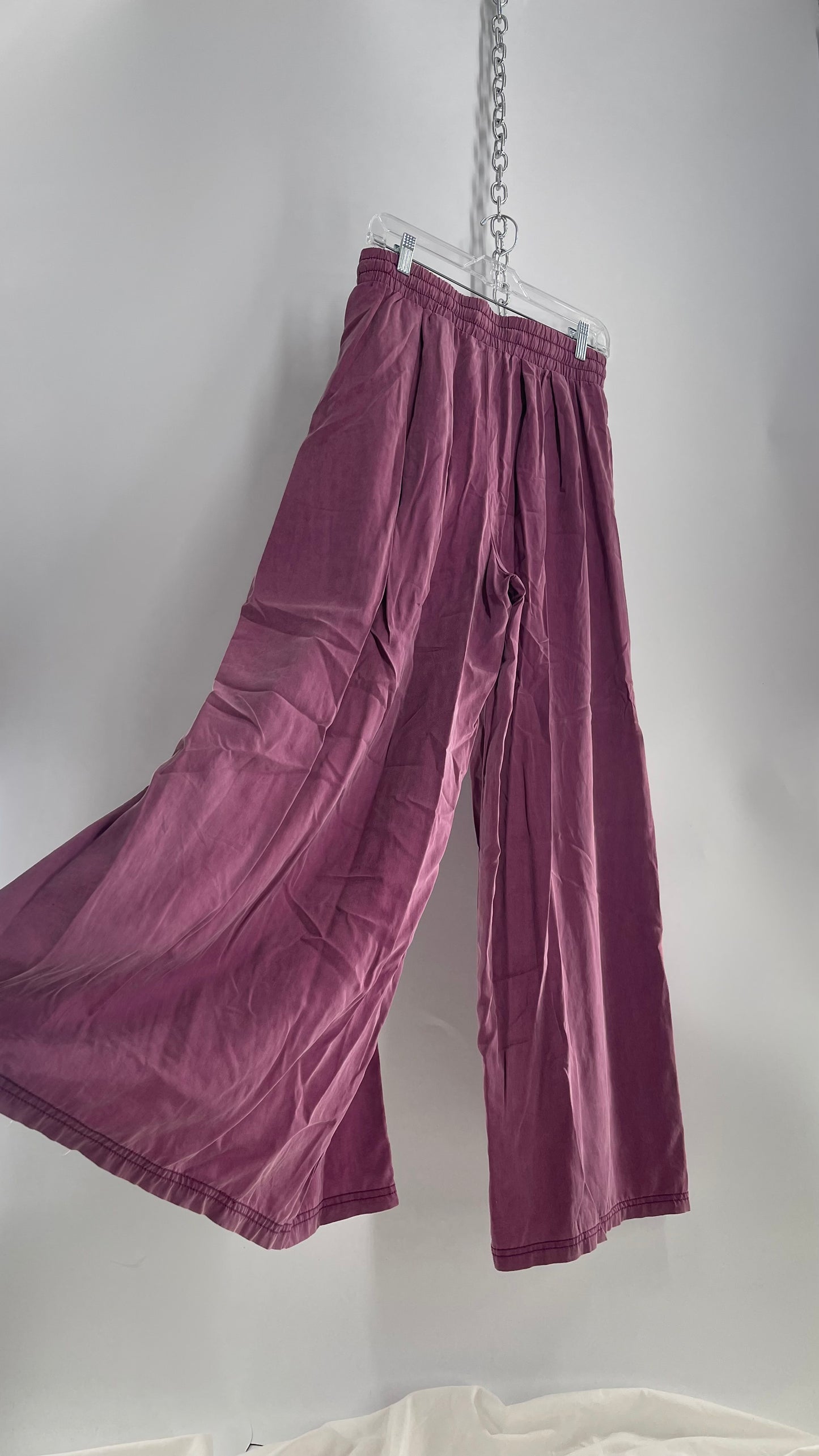 Free People Movement Pink/Purple Baggy Yoga Pant (Small)