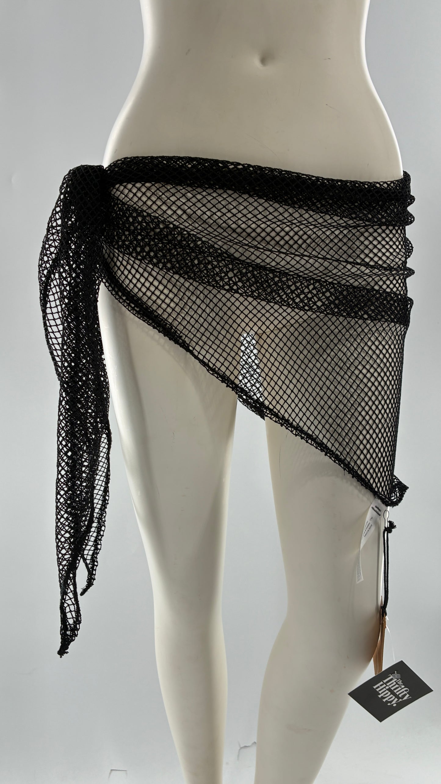 Urban Outfitters Black Mesh Sarong with Tags Attached