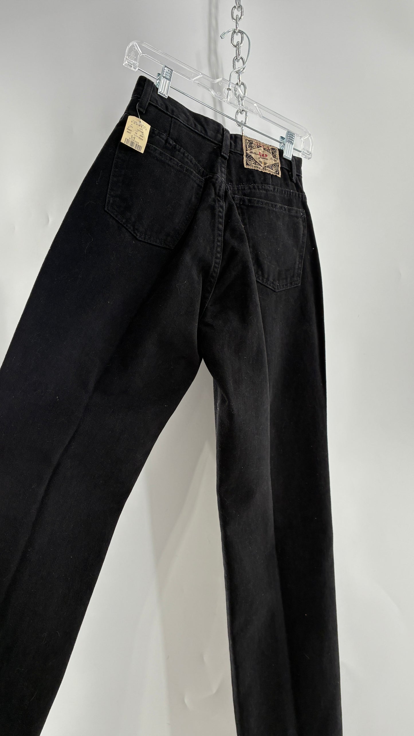 Deadstock Vintage 1980s EXPRESS Black High Waisted Mom Jean (5/6)