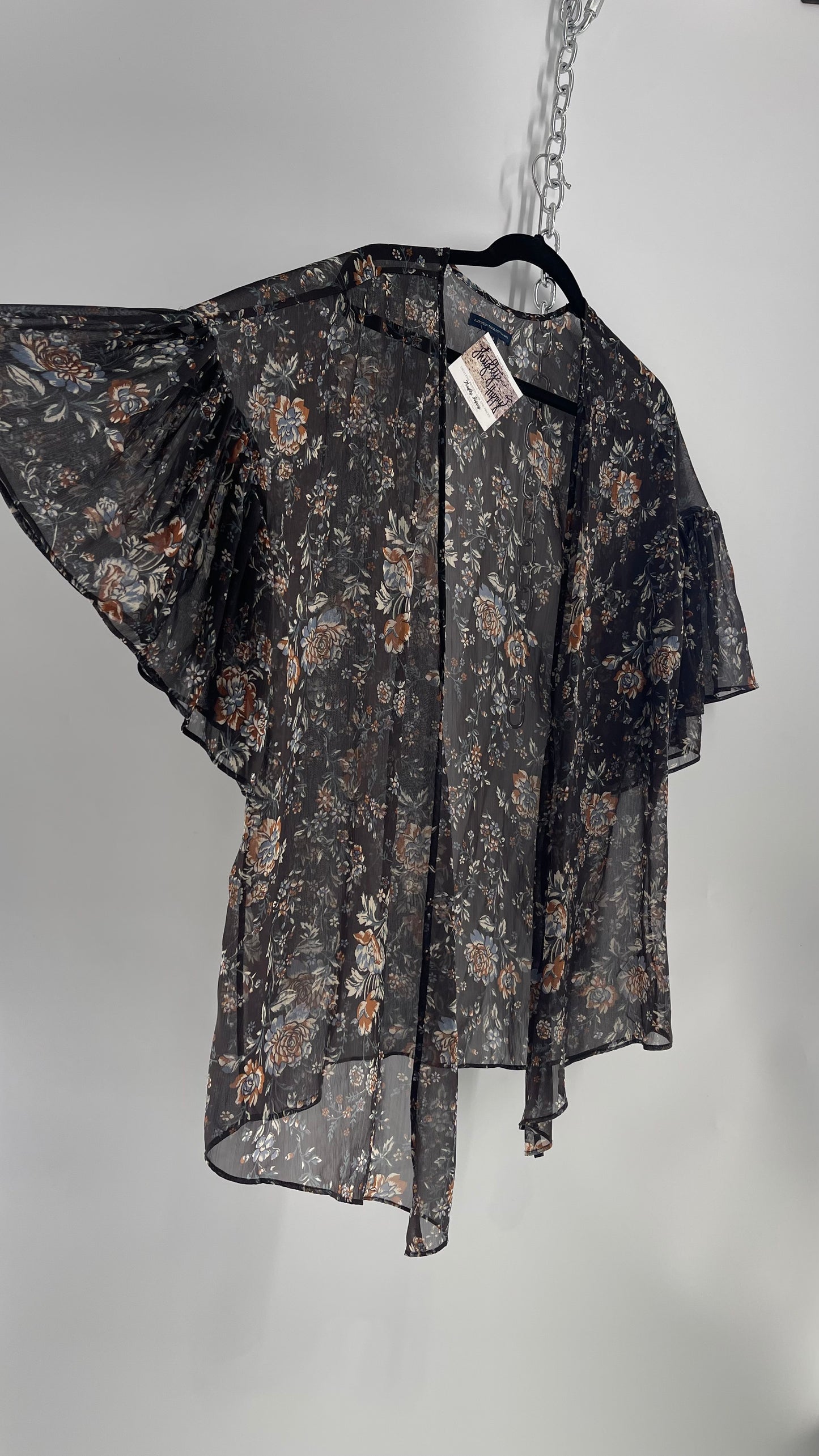 American Eagle Floral Cape (XS)