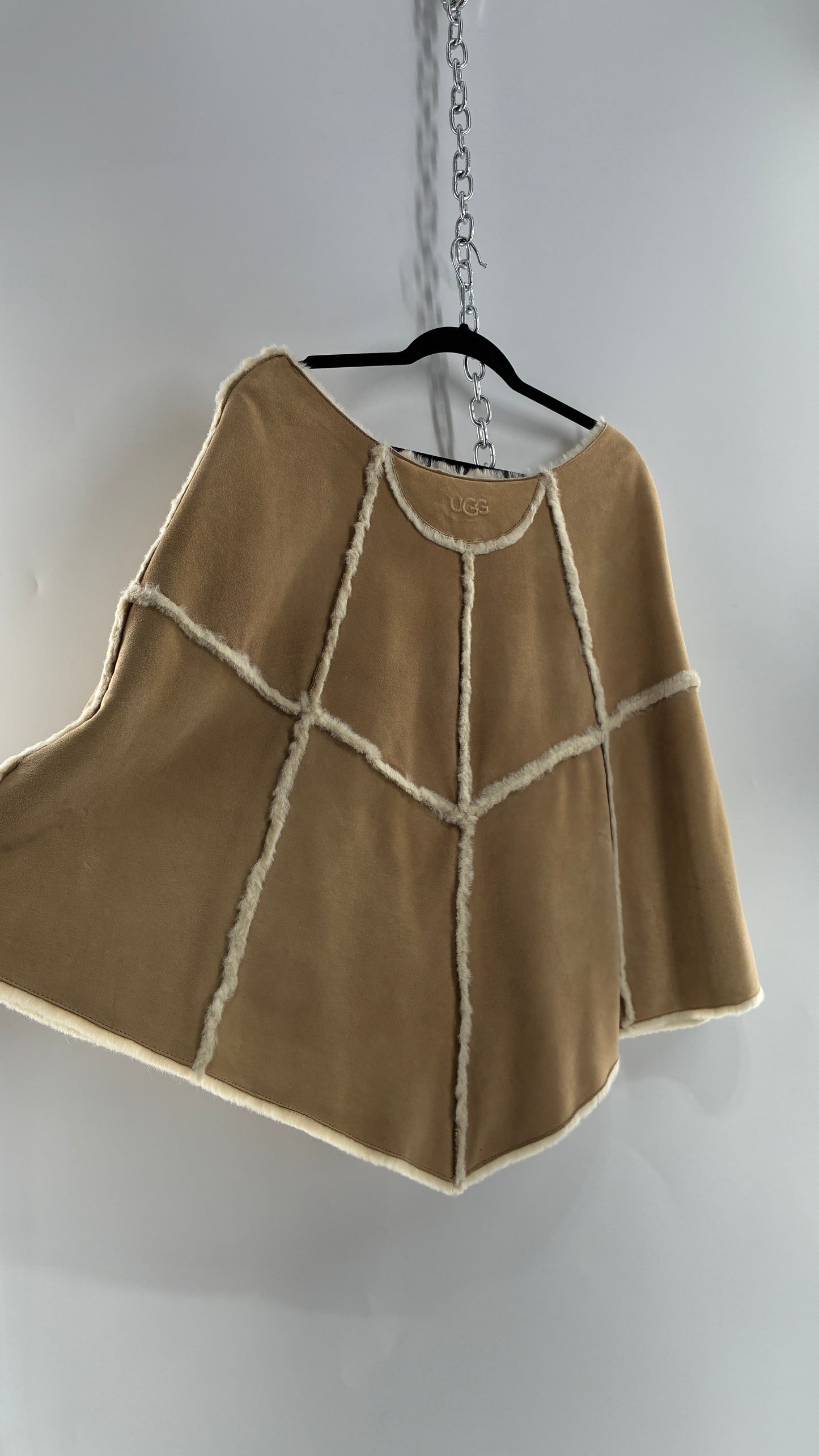 Vintage UGG Leather Mouton Poncho Cape (S/M)