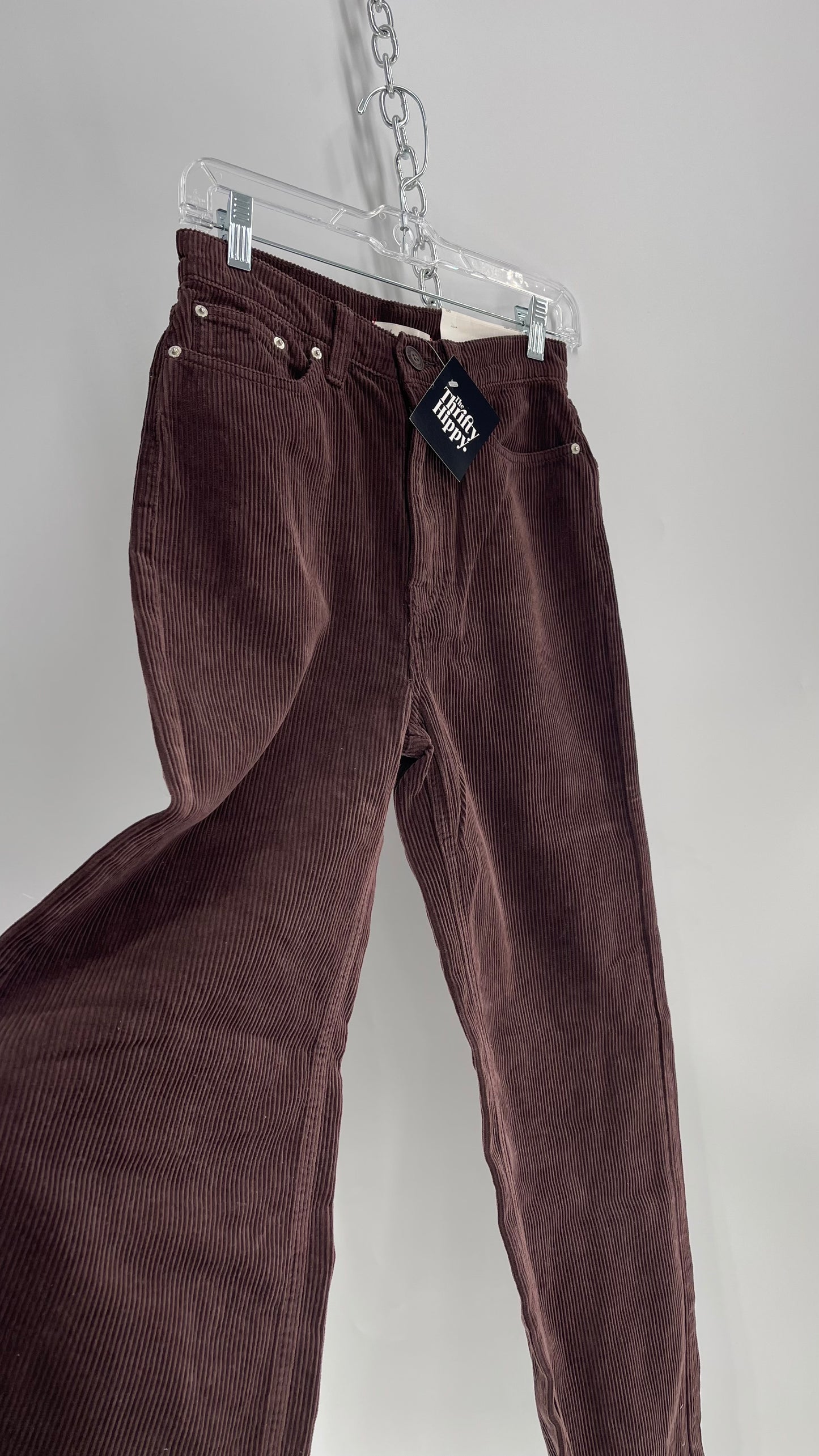 BDG High and Wide Brown Corduroy Baggy Pant with Tags Attached  (26)