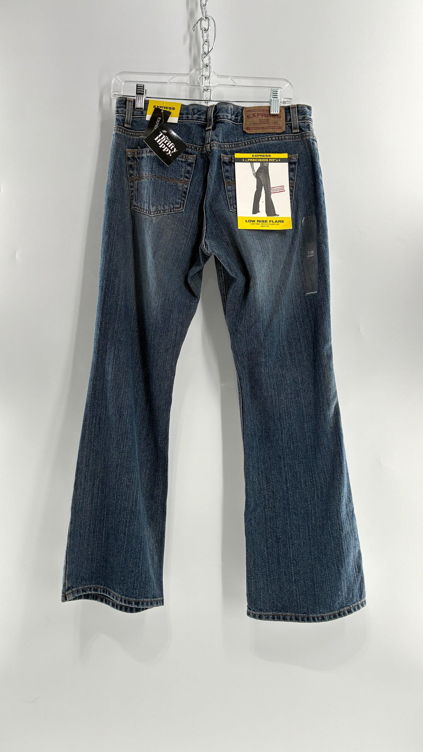 Deadstock Vintage EXPRESS Low Rise Flared Jeans (7/8)