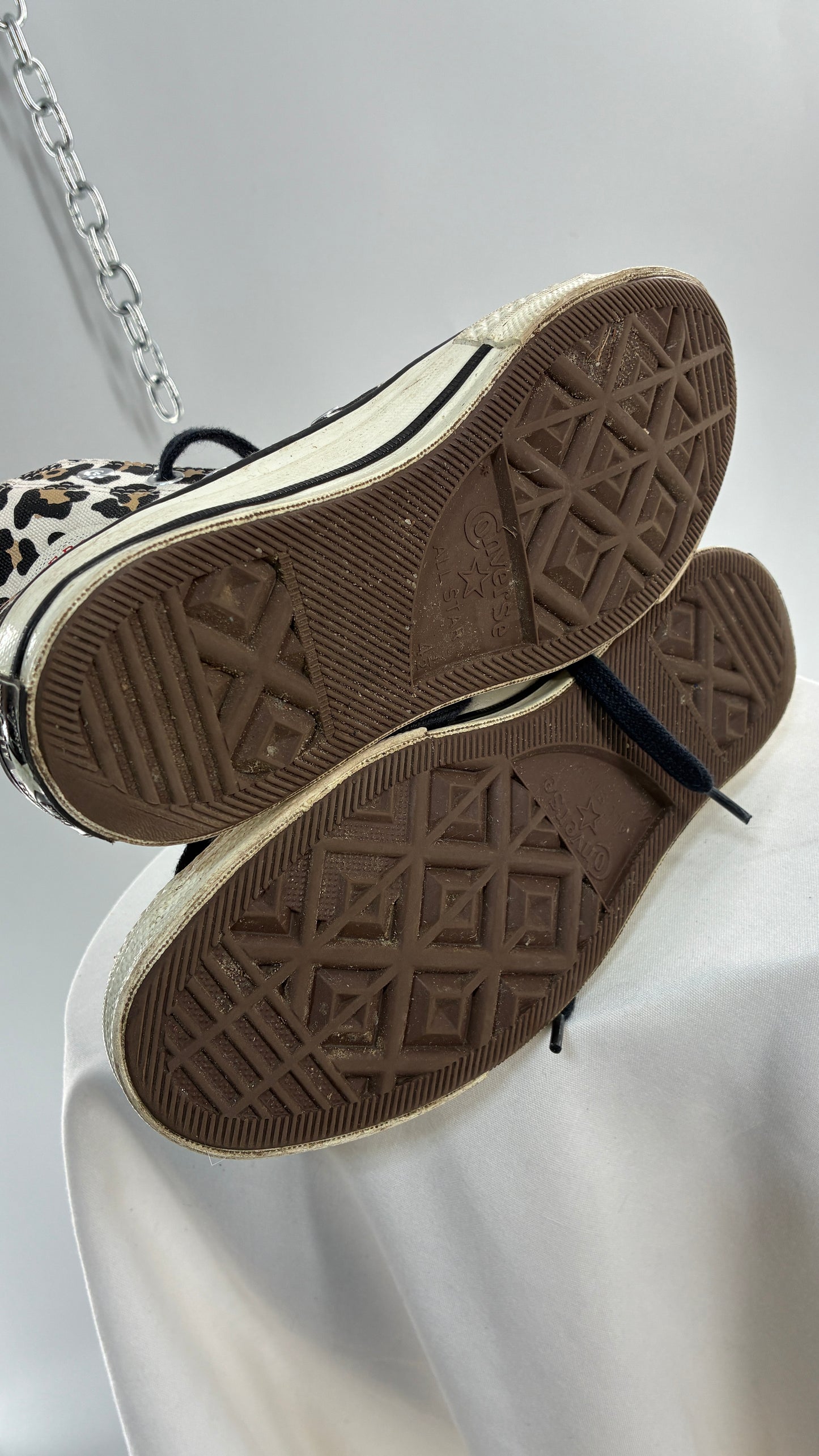Vintage Converse Chuck Leopard Driftwood Ctas 70 Hi (W6.5)