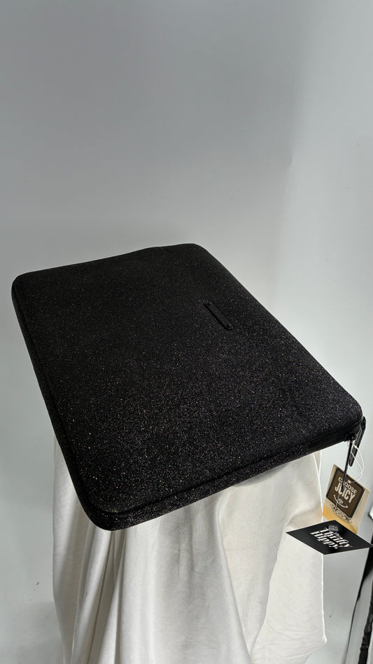 Vintage JUICY COUTURE Black Glitter Laptop Case with Tags Attached