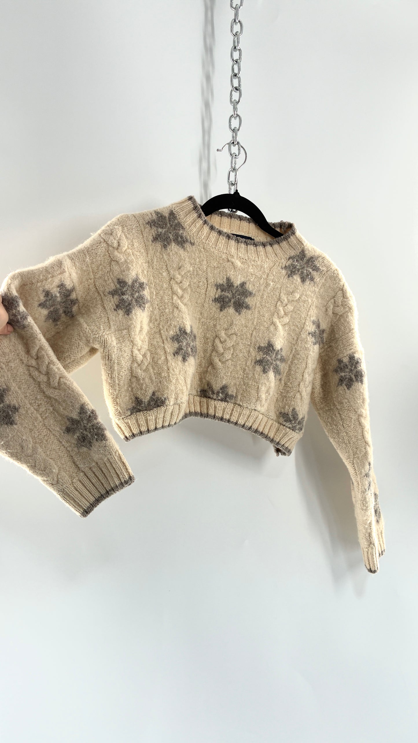 Urban Renewal by Urban Outfitters LAND’S END Thick Wool Land’s End Cropped Sweater (Small)