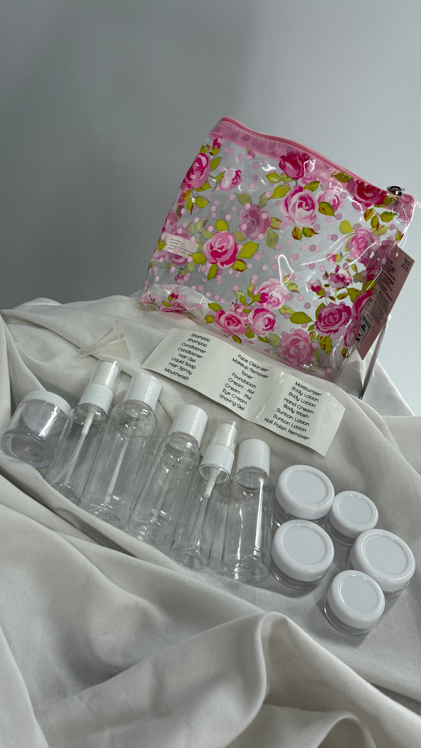 Urban Outfitters Rose Travel Skincare Beauty Kit