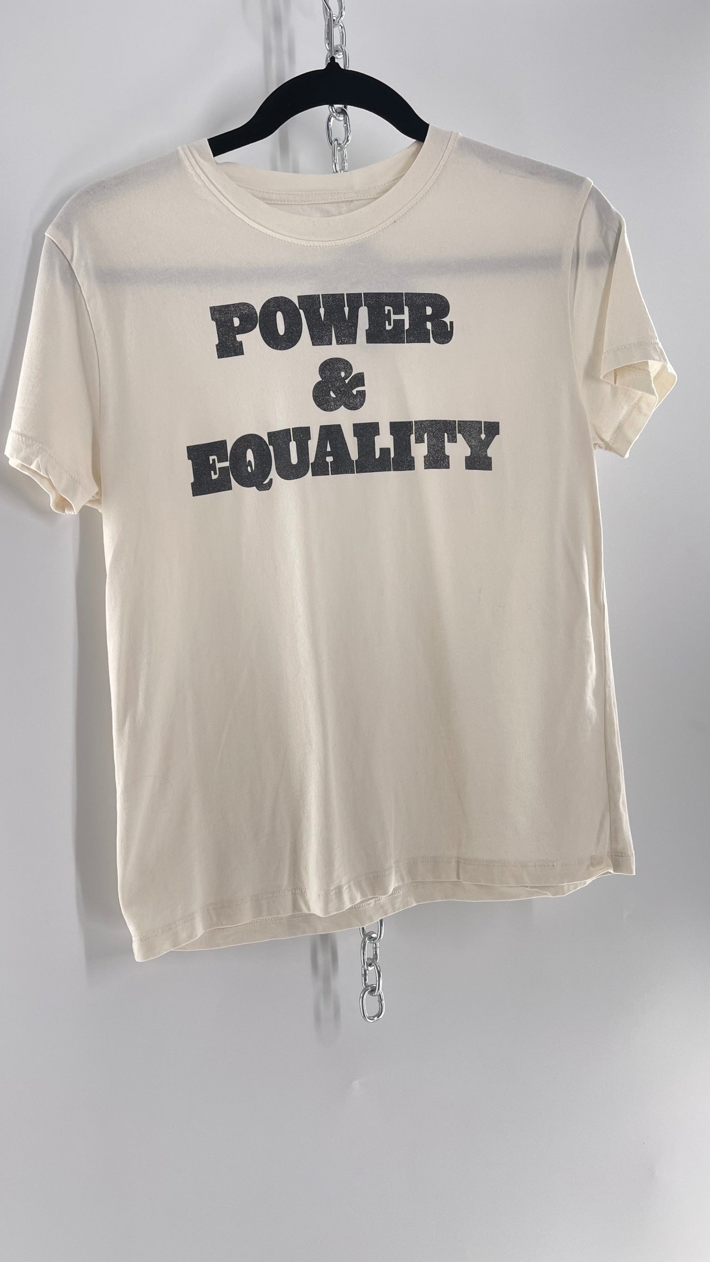 Power + Equality Faded Graphic Print T (Small)