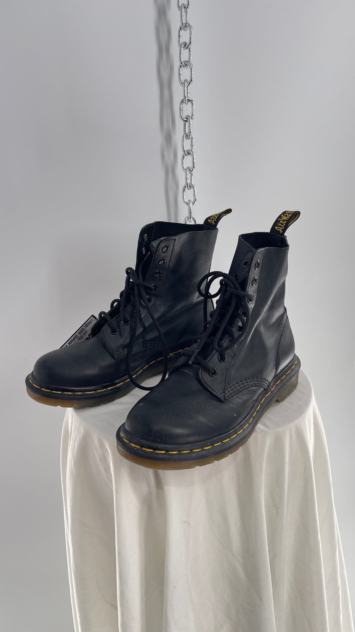 Doctor Martens Black Leather Virginia Pascal Boots (6)