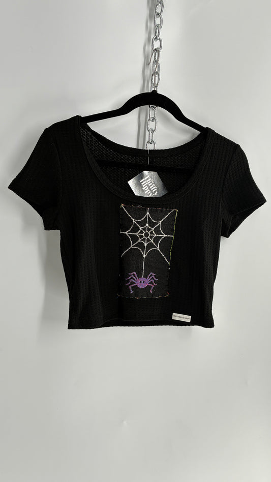 Handmade Patchwork Tapestry Halloween Baby T (S/M)