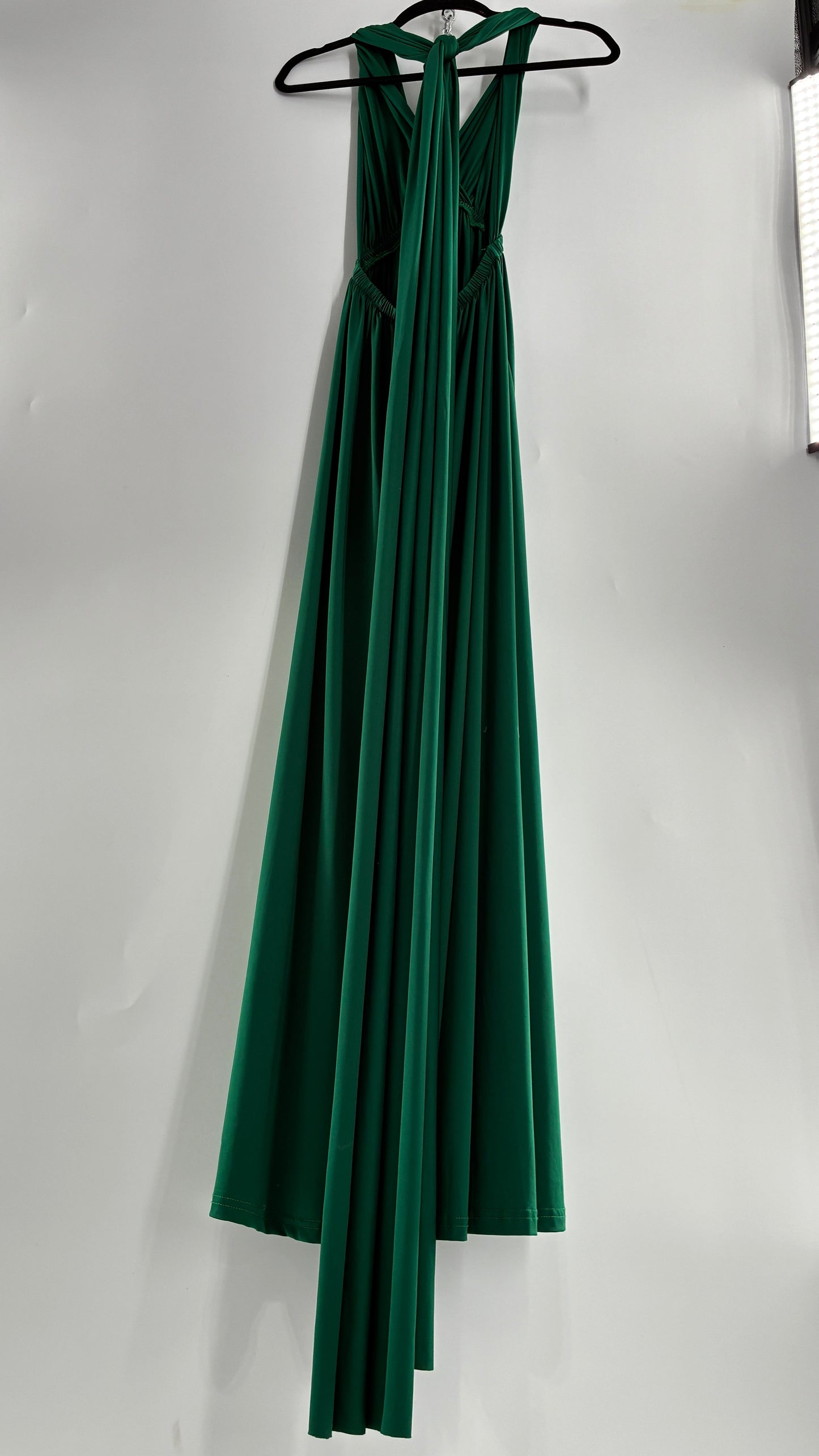 IBTOM CASTLE Forest Green Lycra Multi-Way Convertible Maxi (S)